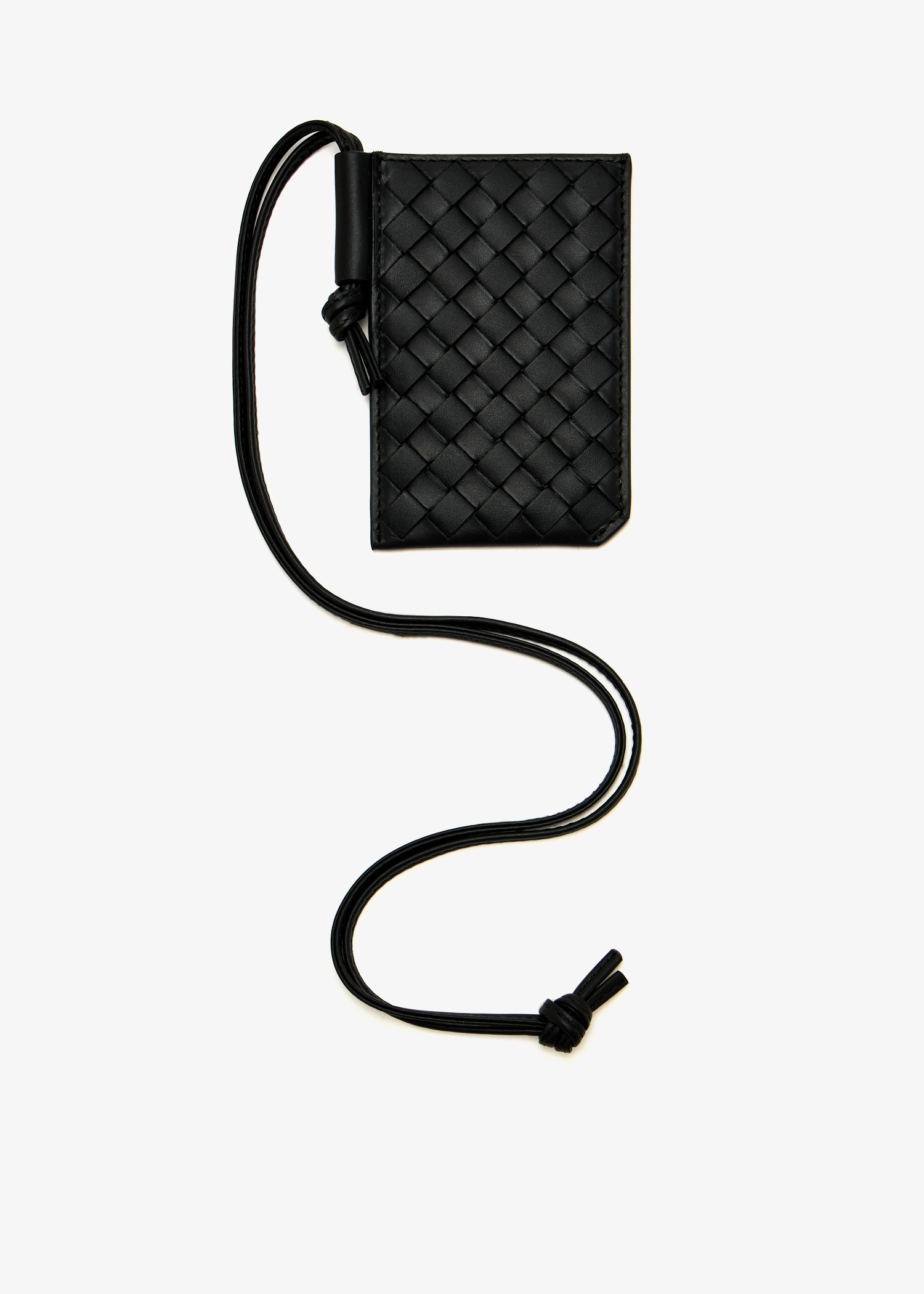 

Intrecciato Piccolo badge holder, Black