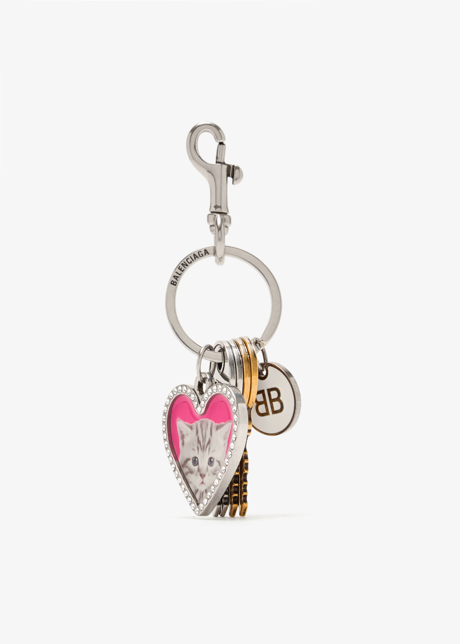 

Heart keyring, Silver