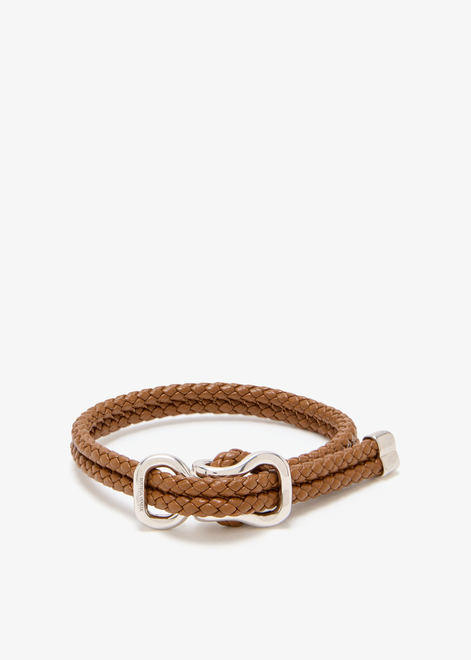 

Woven leather bracelet, Brown