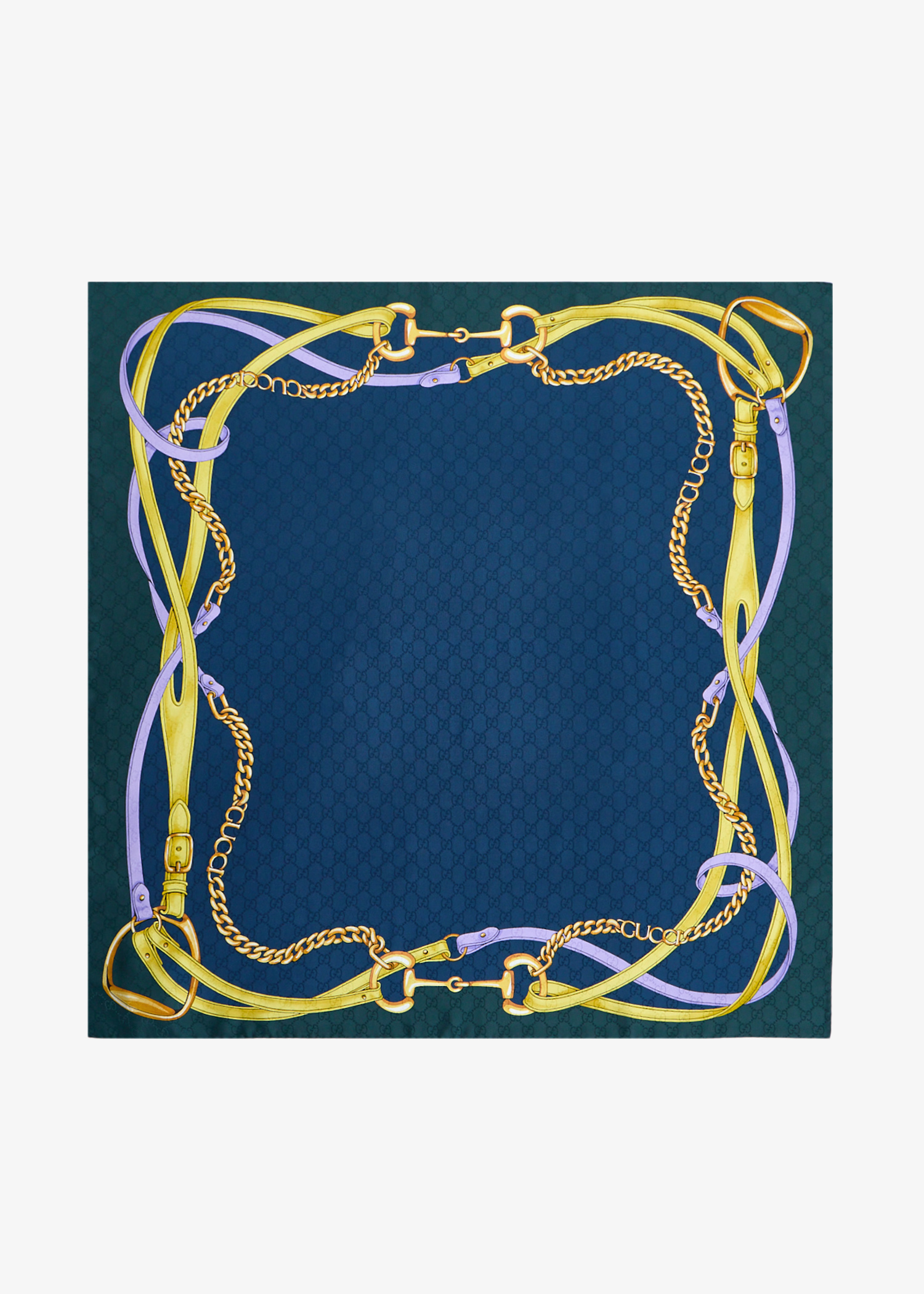 

GG silk jacquard carré, Printed