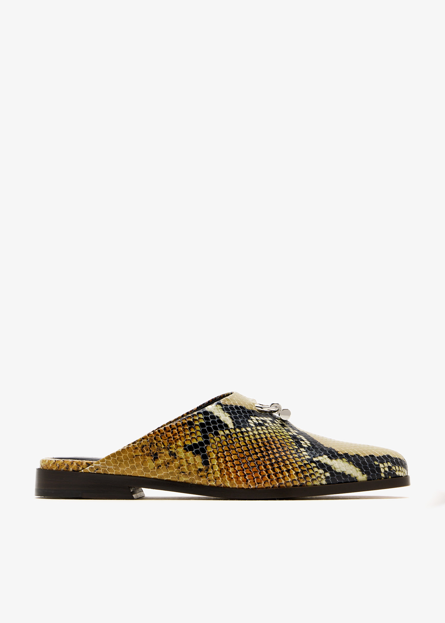 

T-Bar slip-on mules, Animal printed