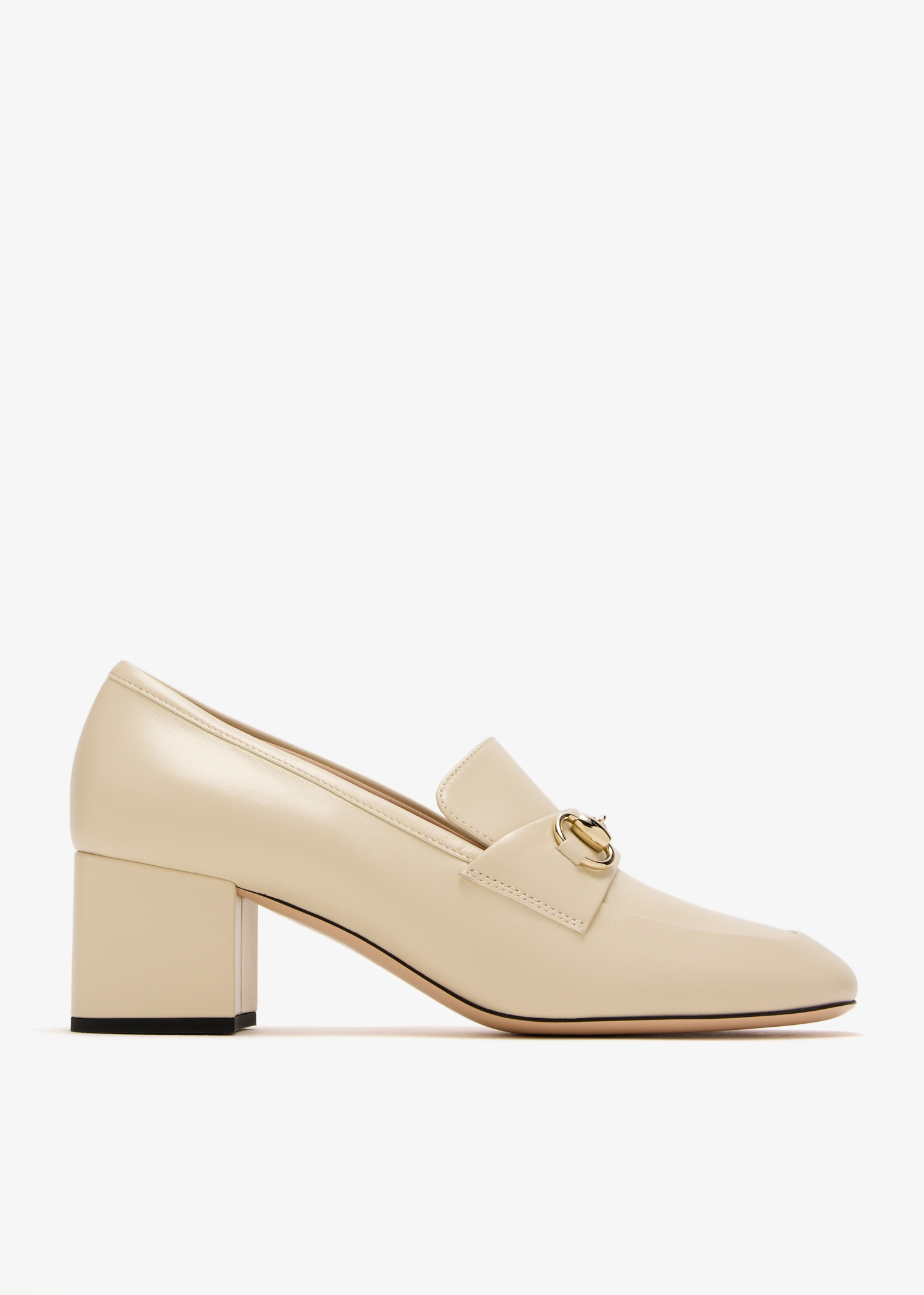 

Horsebit pumps, Cream