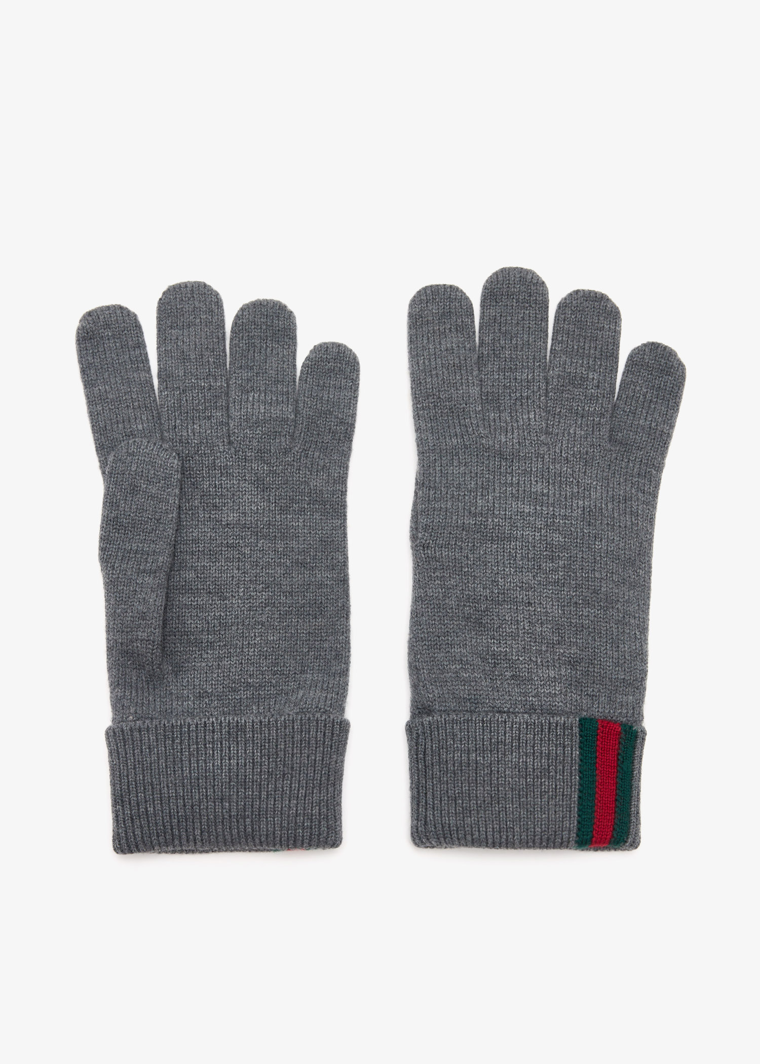 

Web wool gloves, Grey