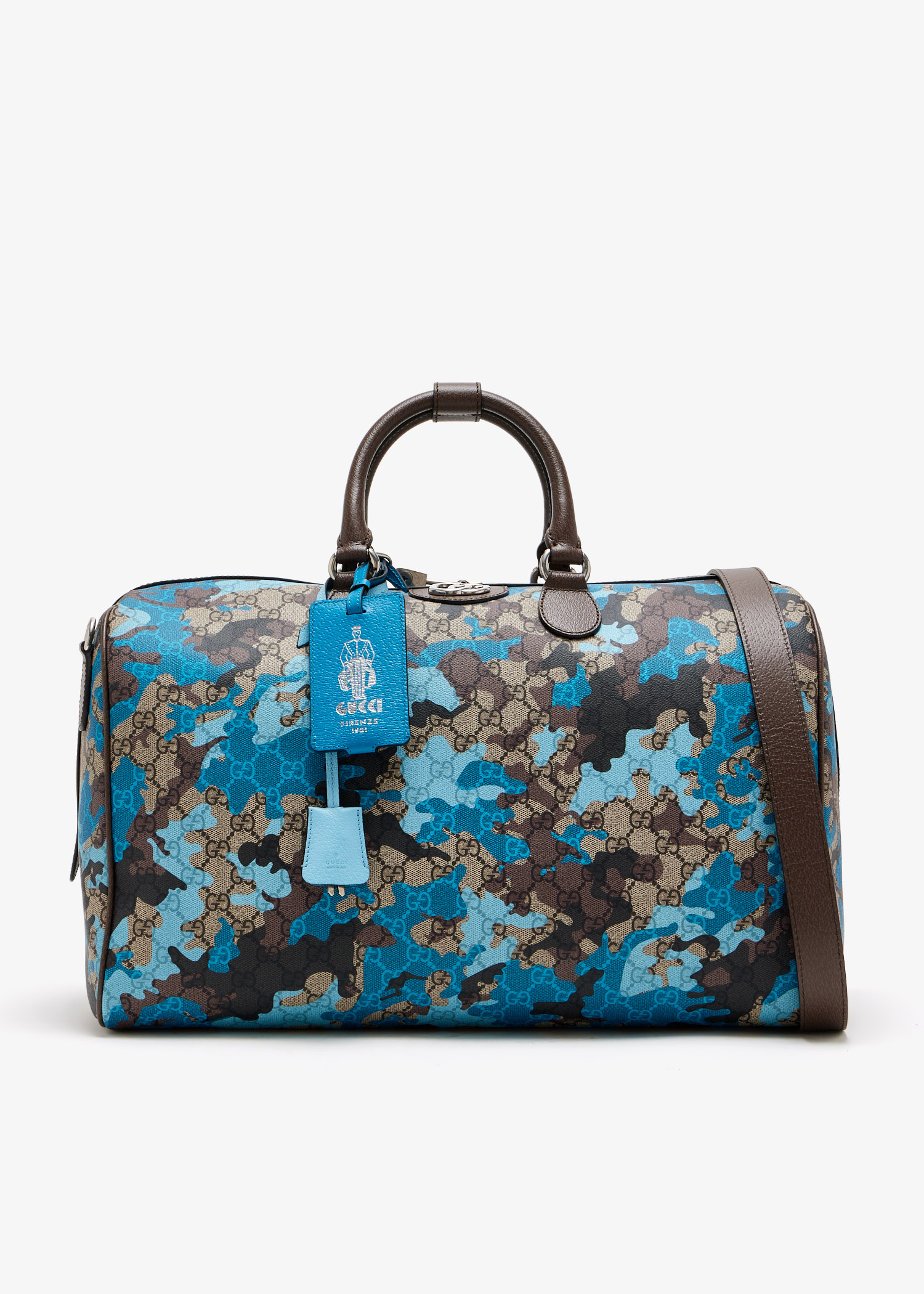 

GG medium duffle bag, Blue