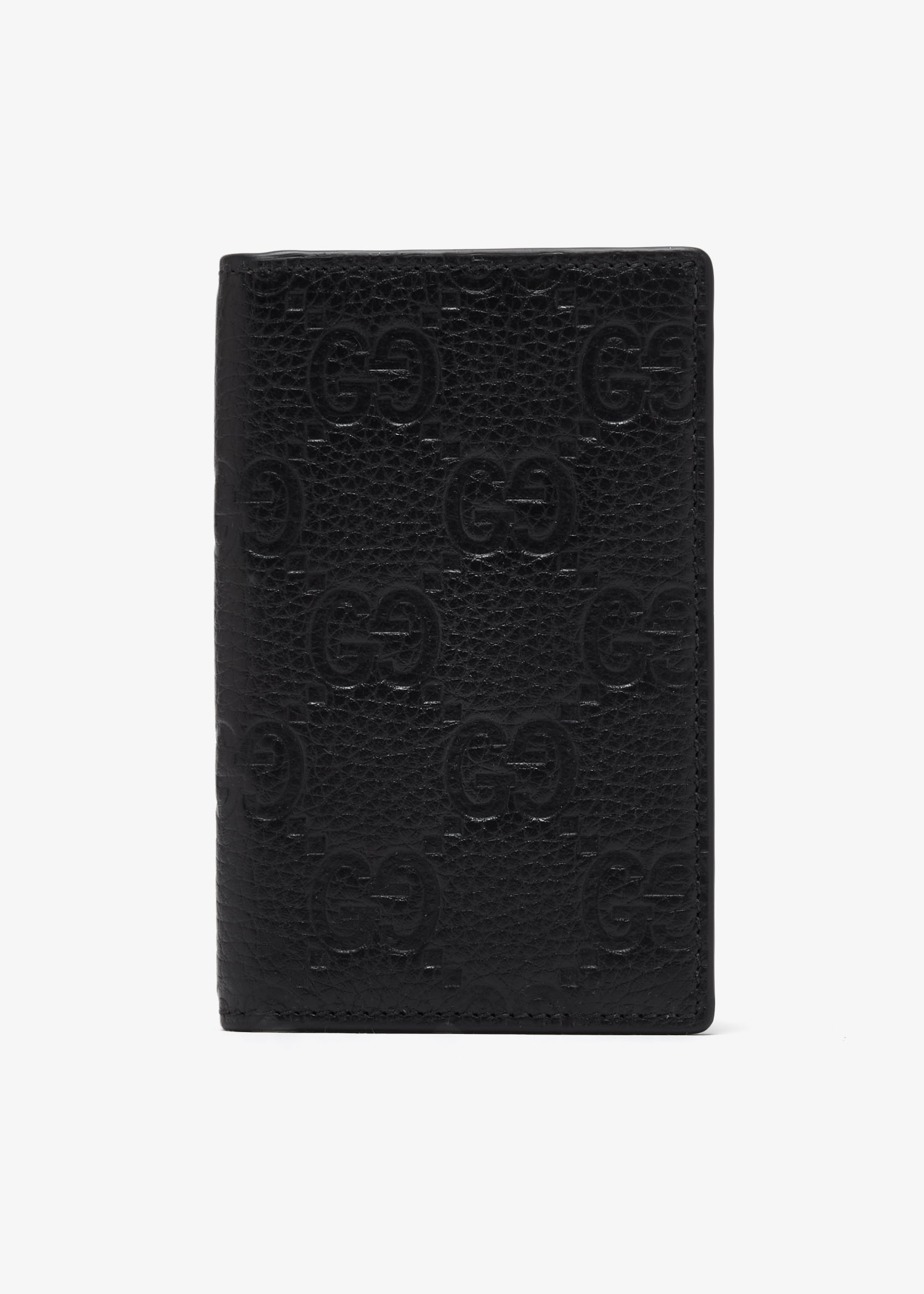 

Imprint long card case, Black