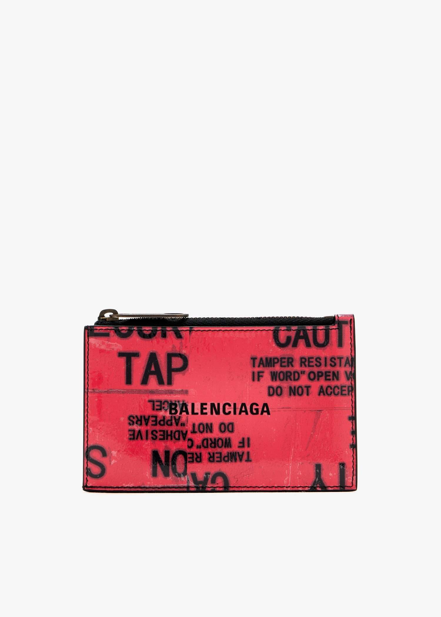 

Tape Type long cardholder, Red