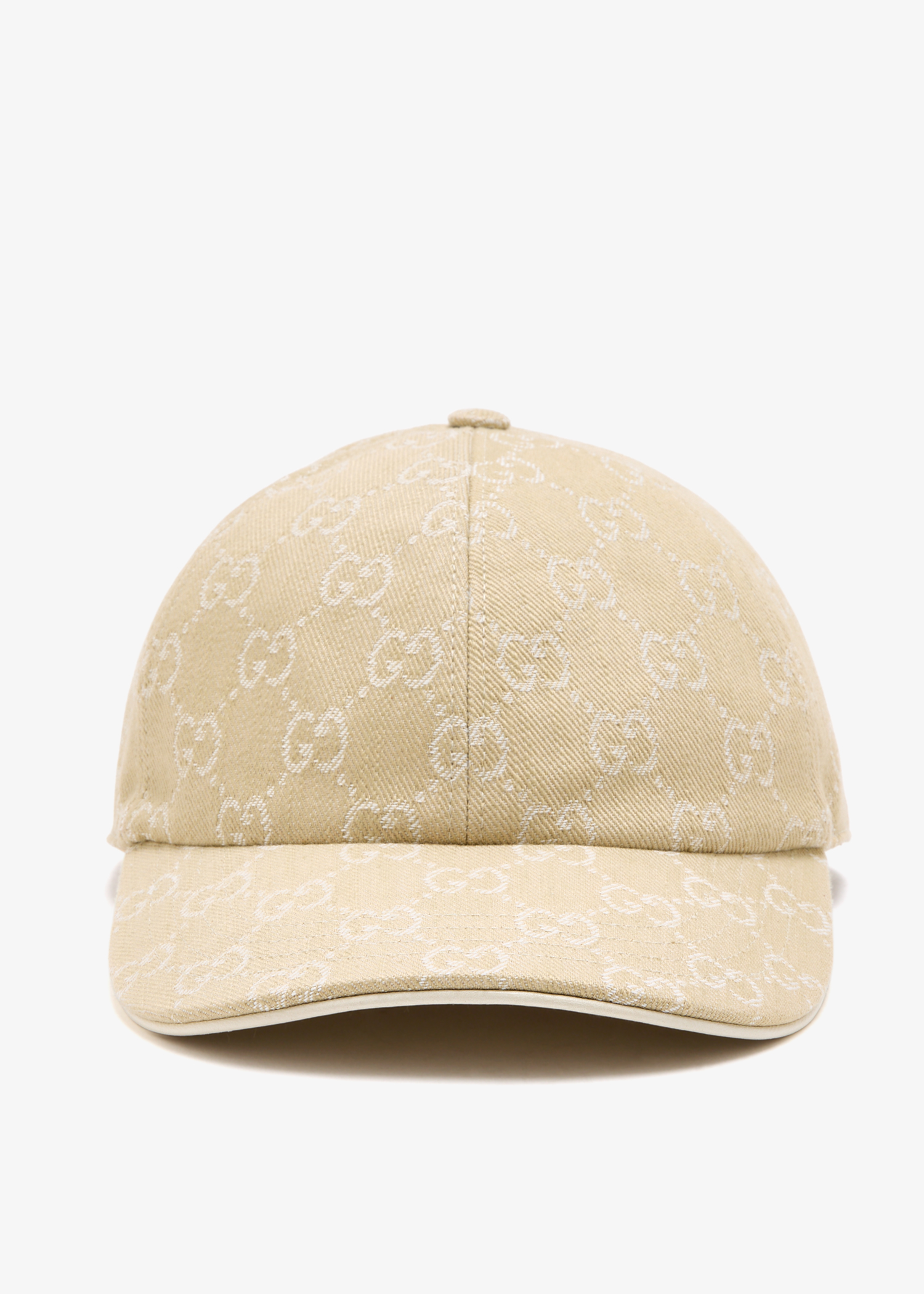 

GG denim baseball hat, Beige