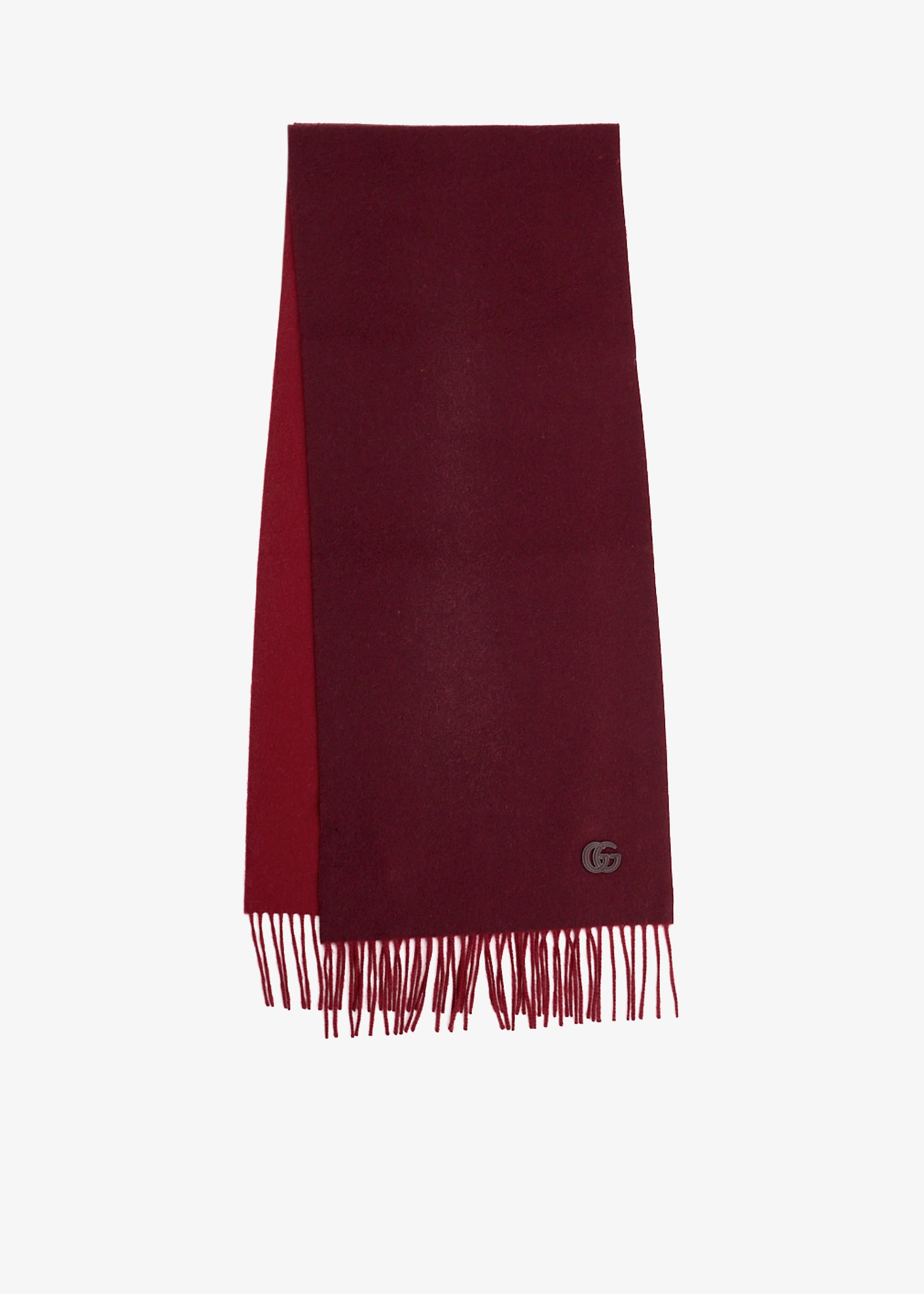 

GG cashmere scarf, Burgundy