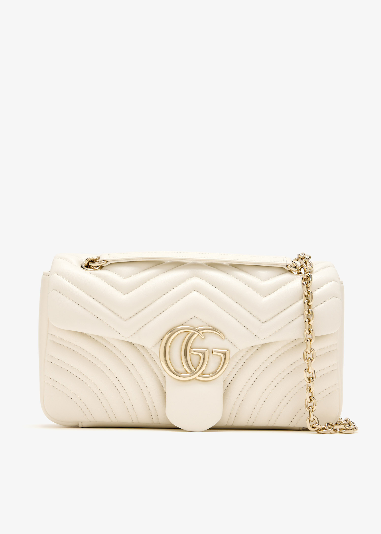 

GG Marmont medium shoulder bag, White