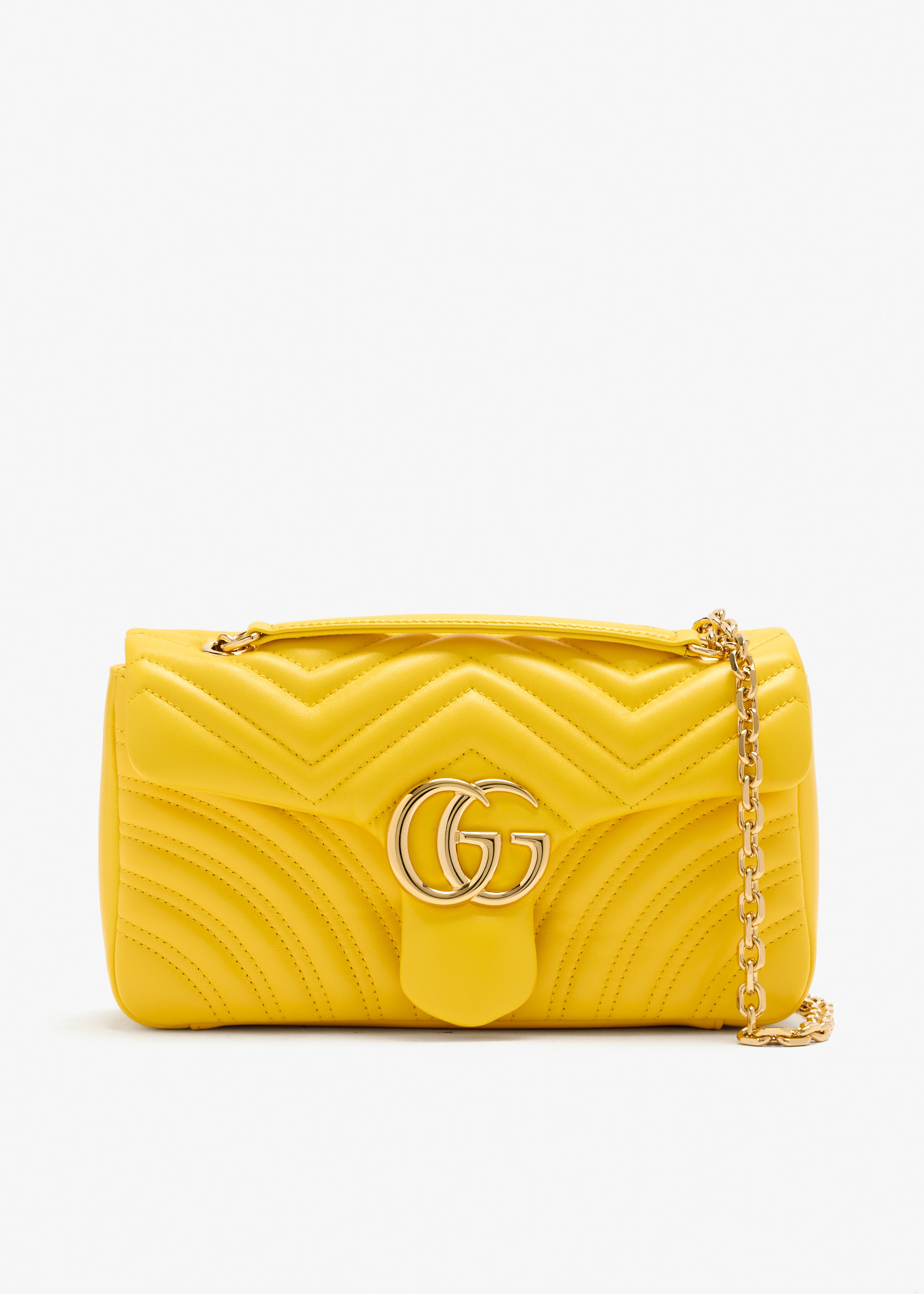 

GG Marmont medium shoulder bag, Yellow