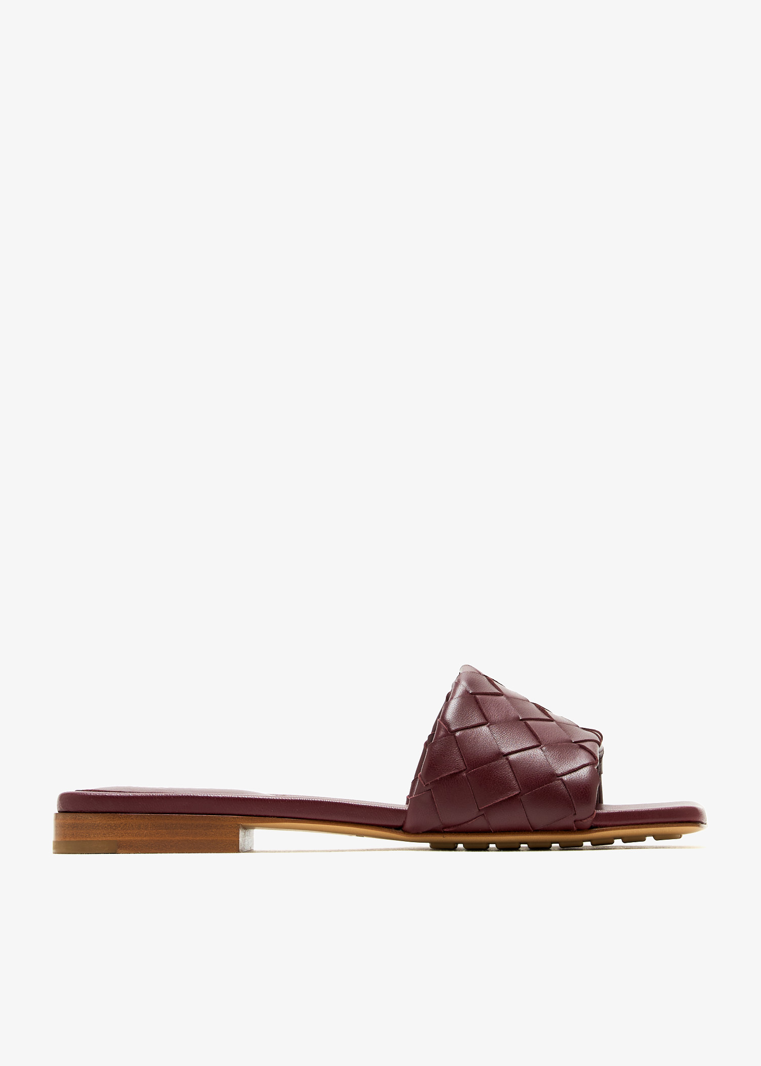 

Parco flat mules, Burgundy