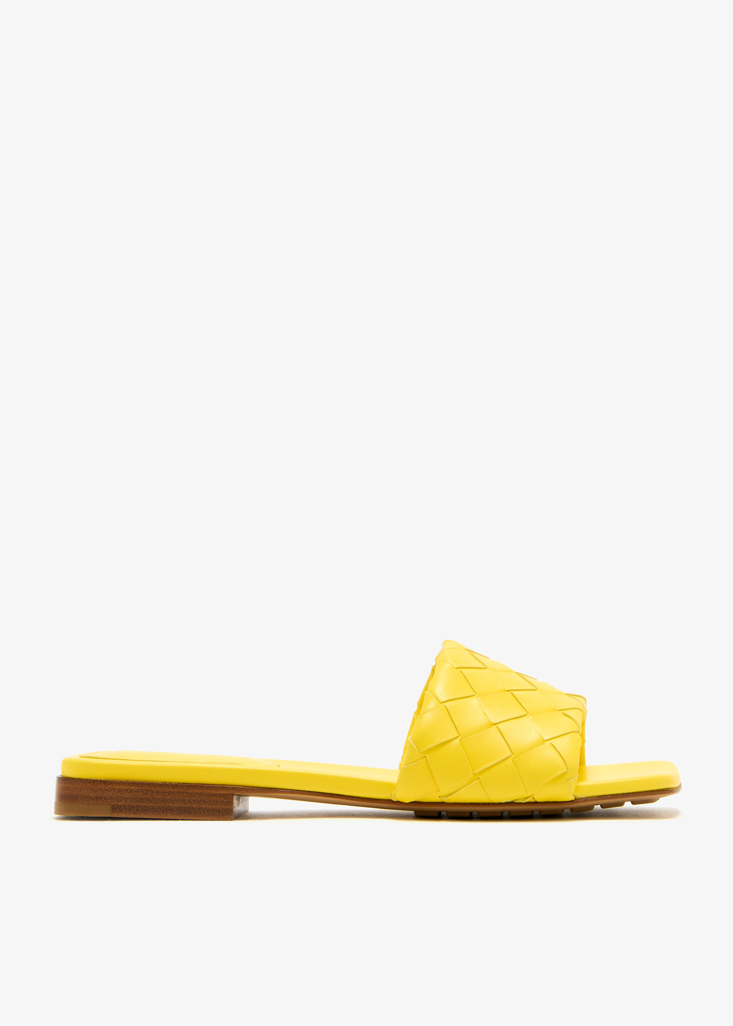 

Parco flat mules, Yellow