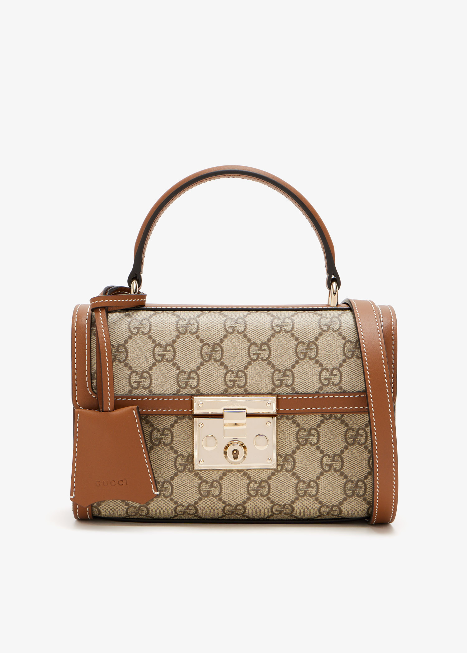 

Padlock small top handle bag, Printed