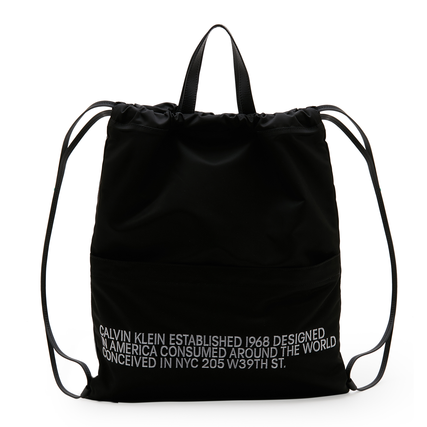 

1968 drawstring backpack, Black