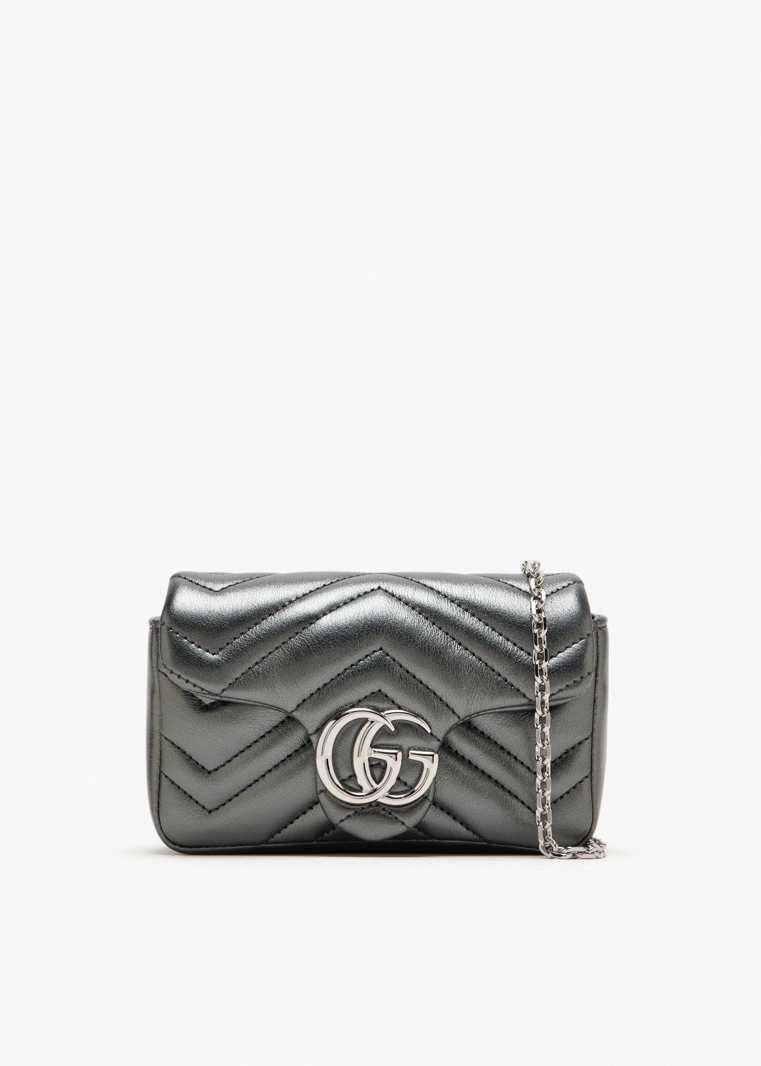

GG Marmont mini shoulder bag, Grey