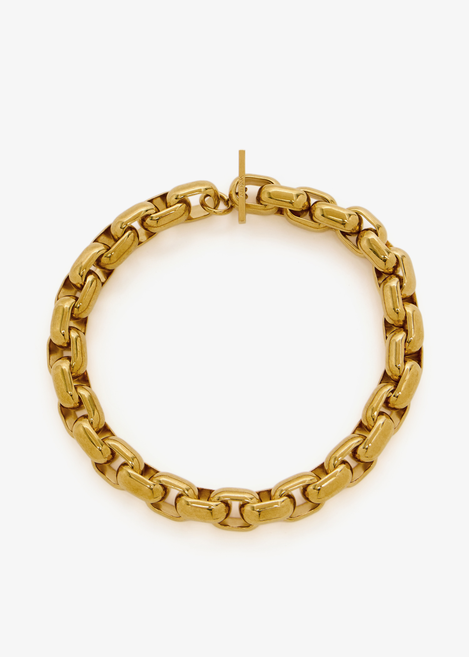 

Chunky metal chain necklace, Gold