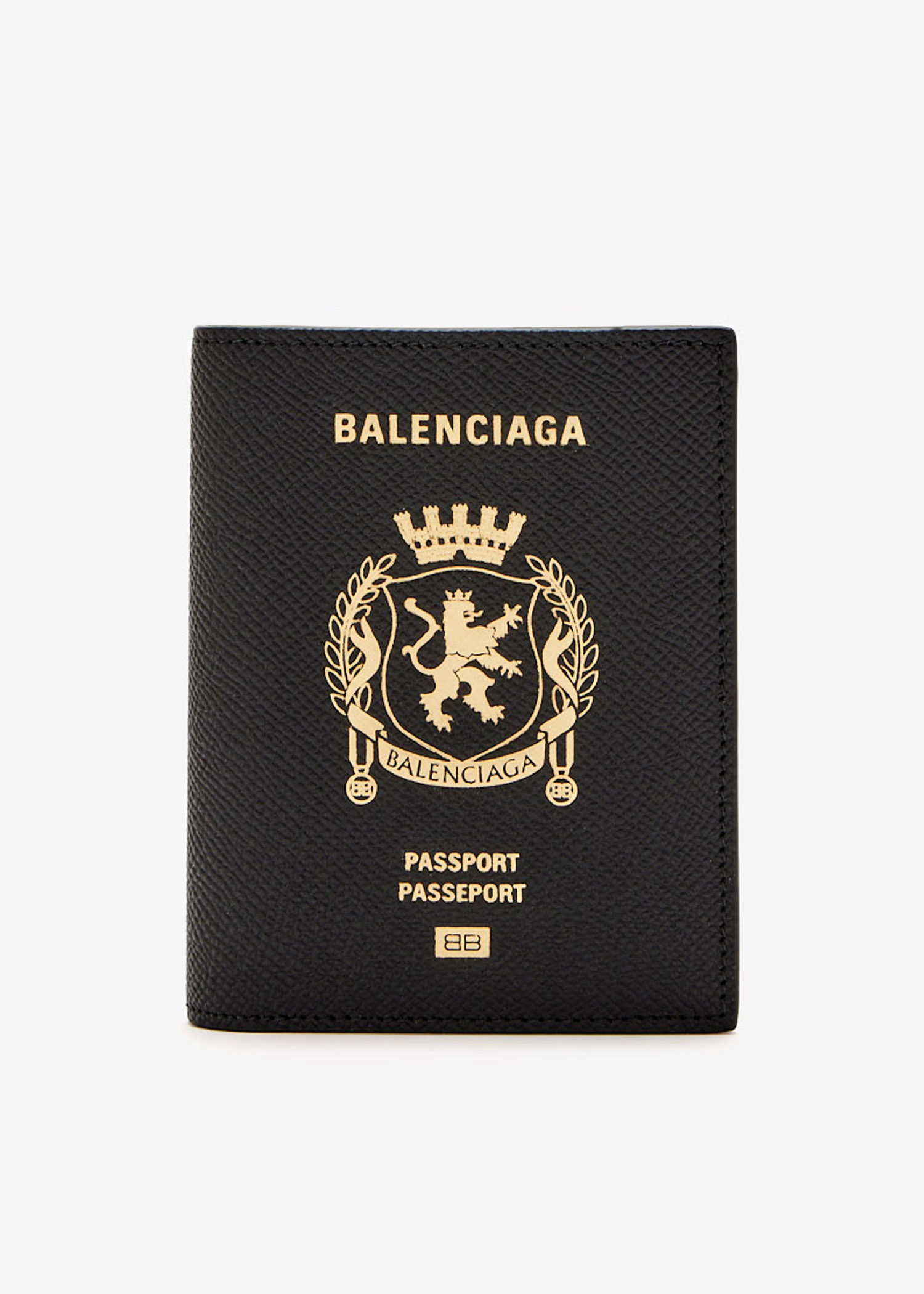 

Passport vertical bifold wallet, Black