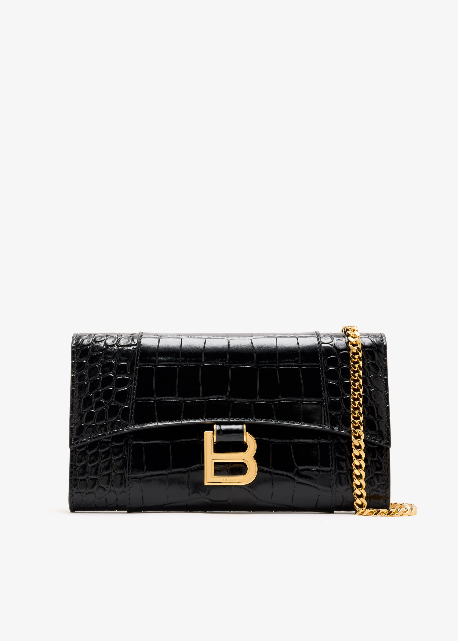 

Hourglass chain wallet, Black