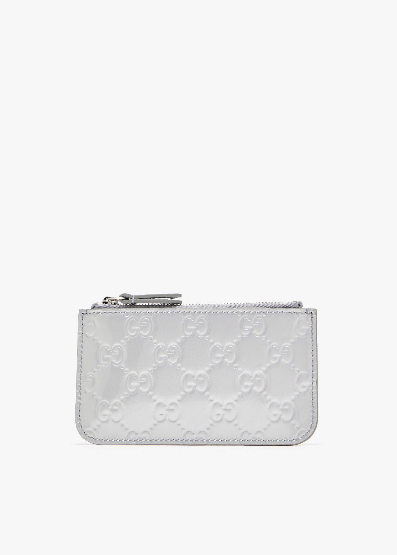 

GG Emblem key pouch, Silver