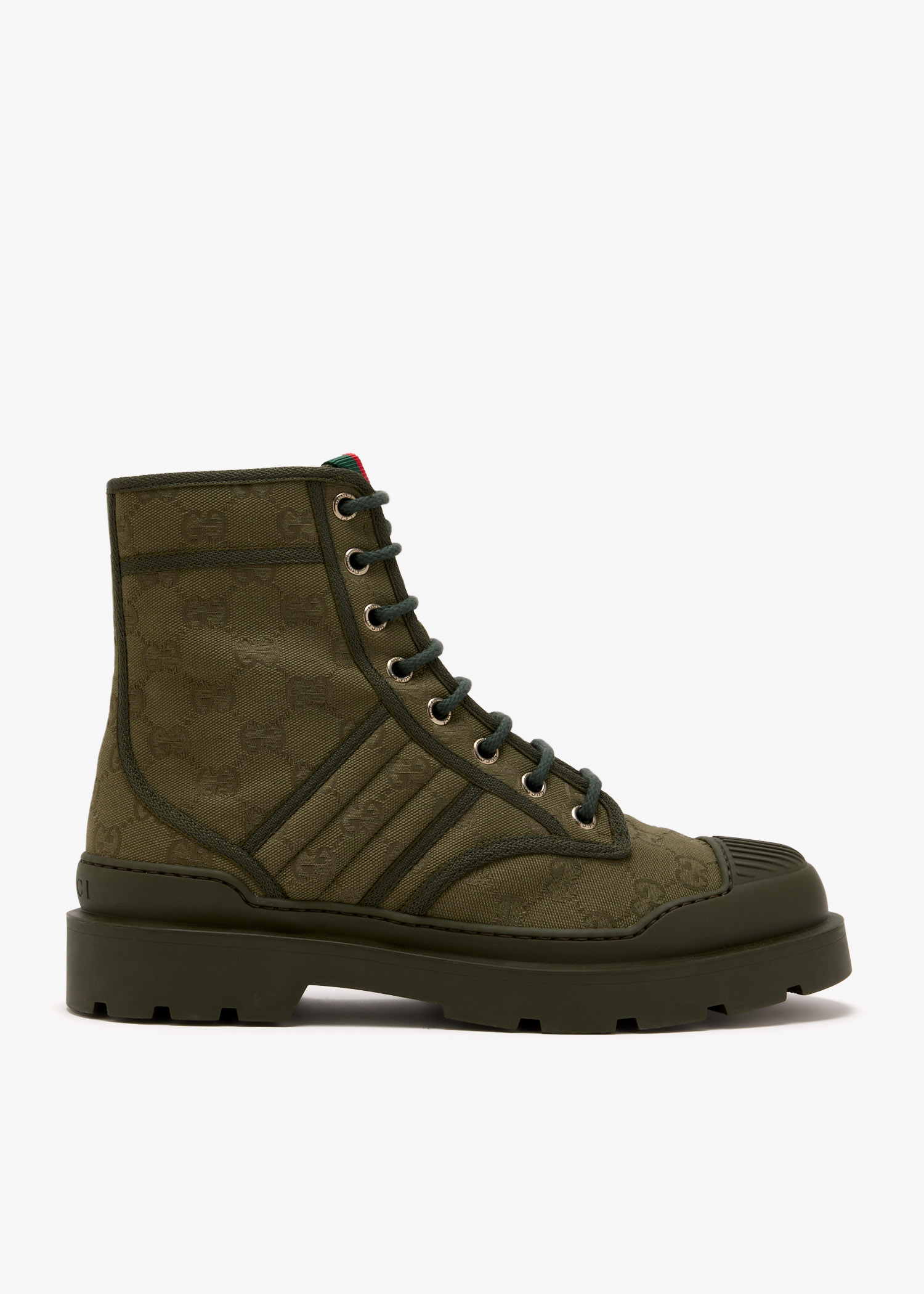 

Lug sole boots, Green