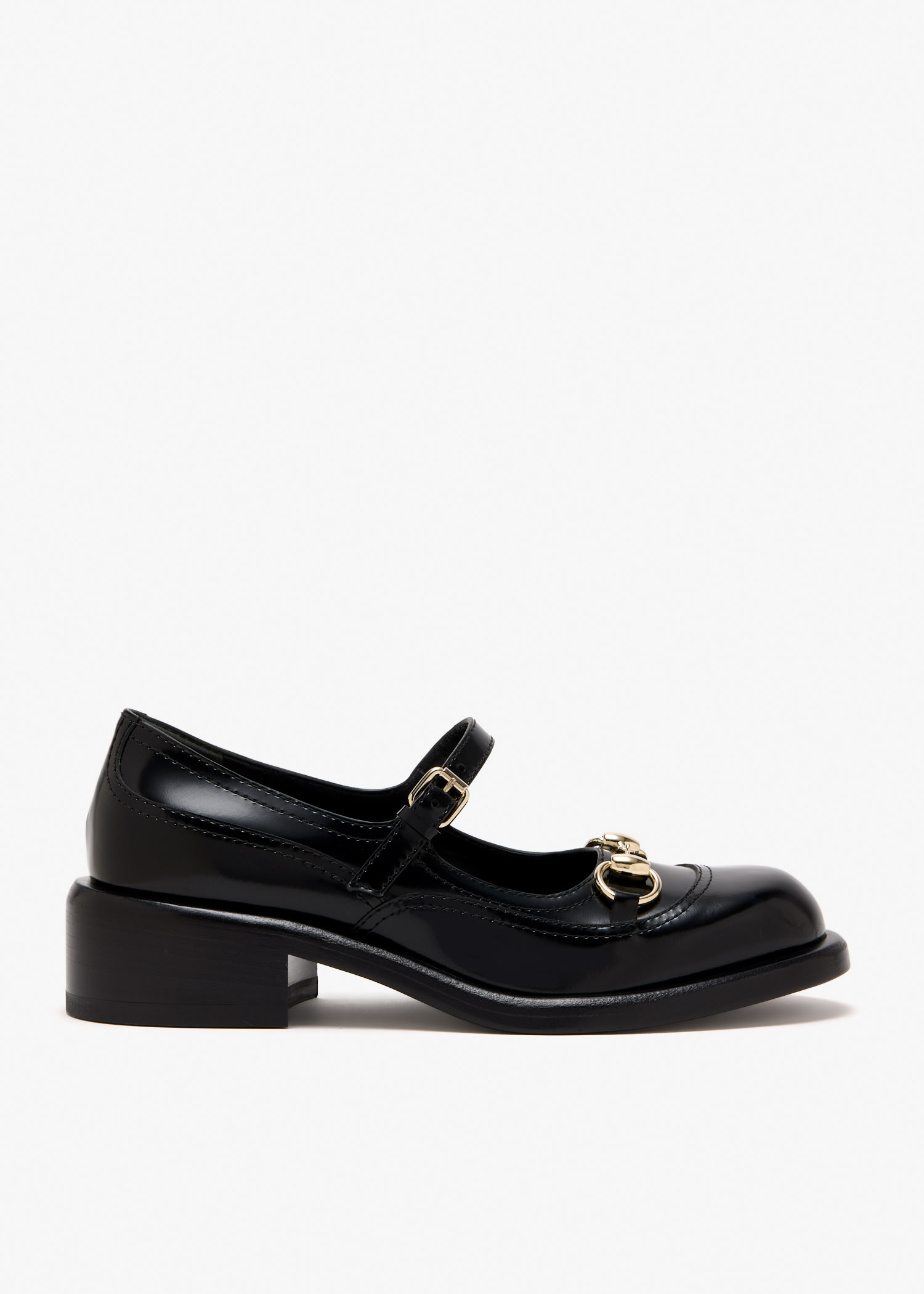

Mary Jane Horsebit shoes, Black