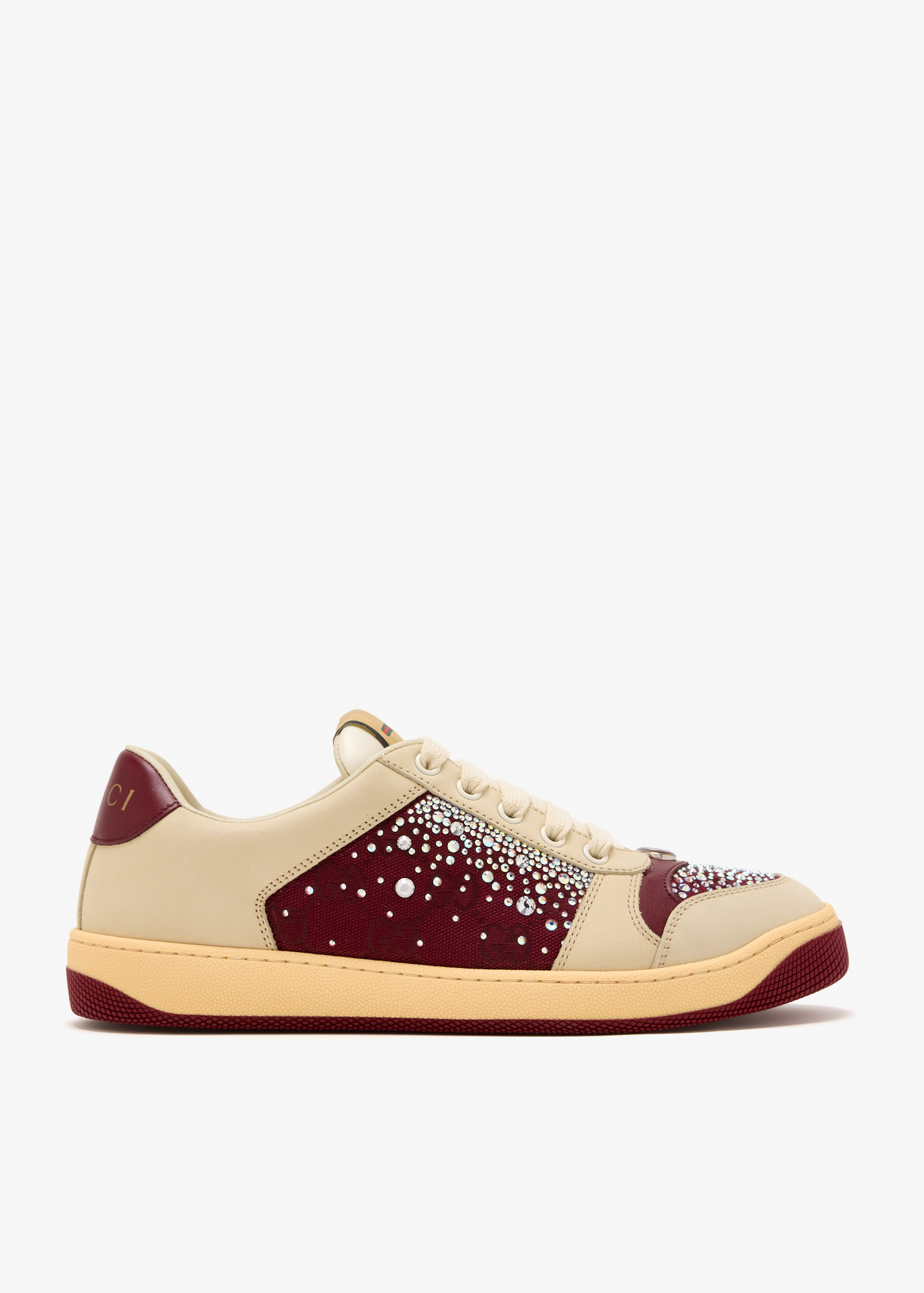 

Crystal embellished sneakers, White