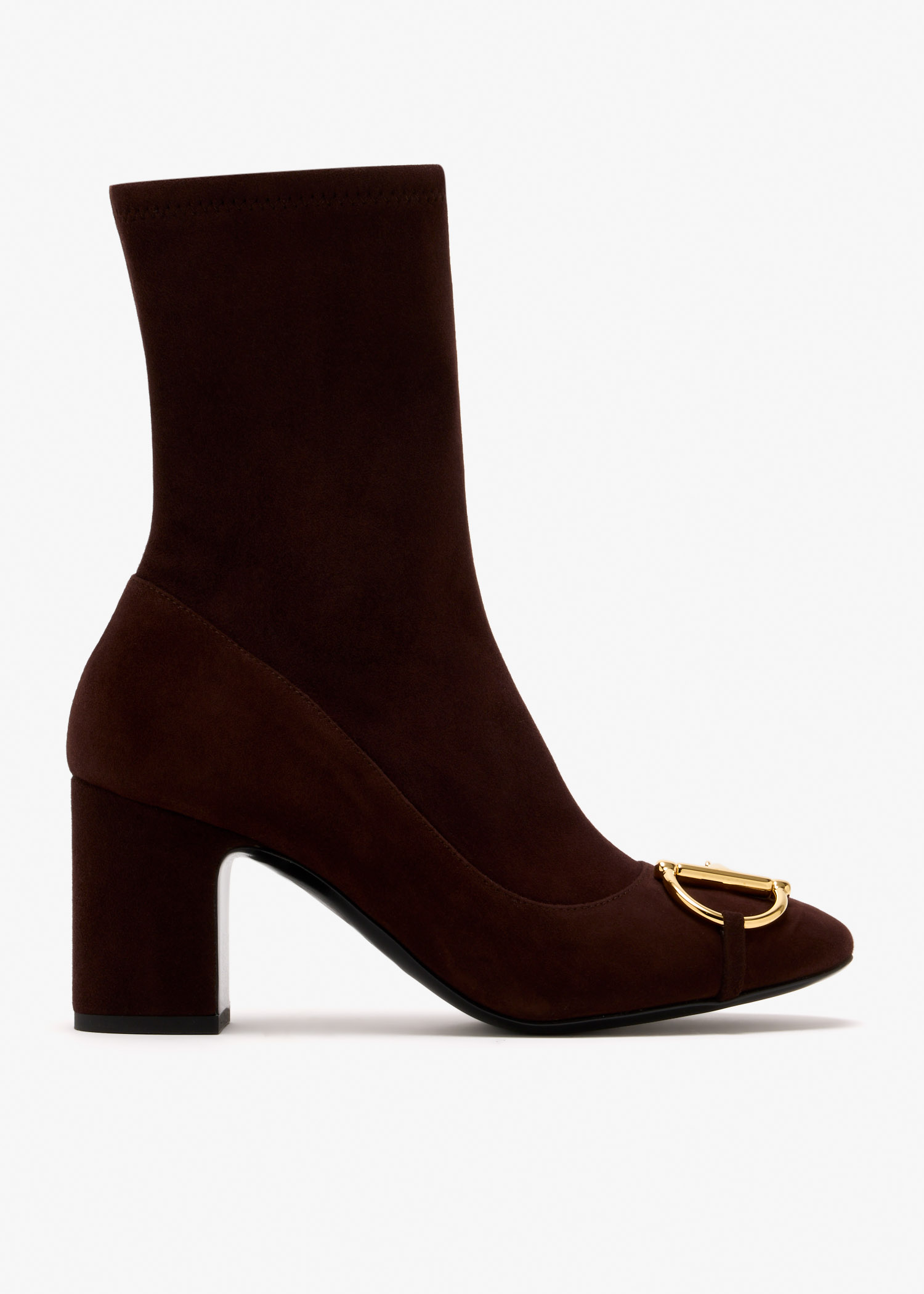 

Half Horsebit ankle boots, Brown