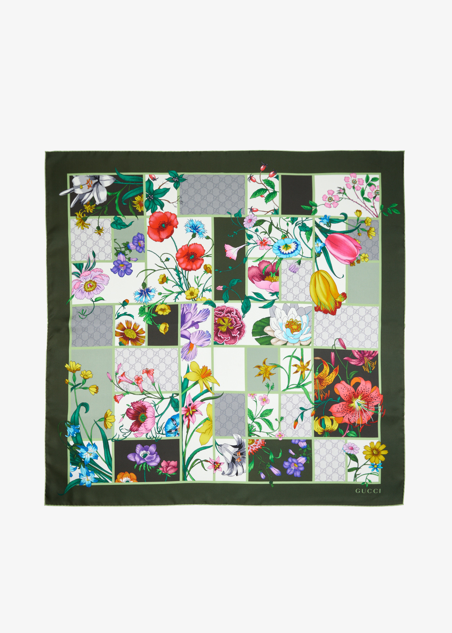 

Printed silk twill carré