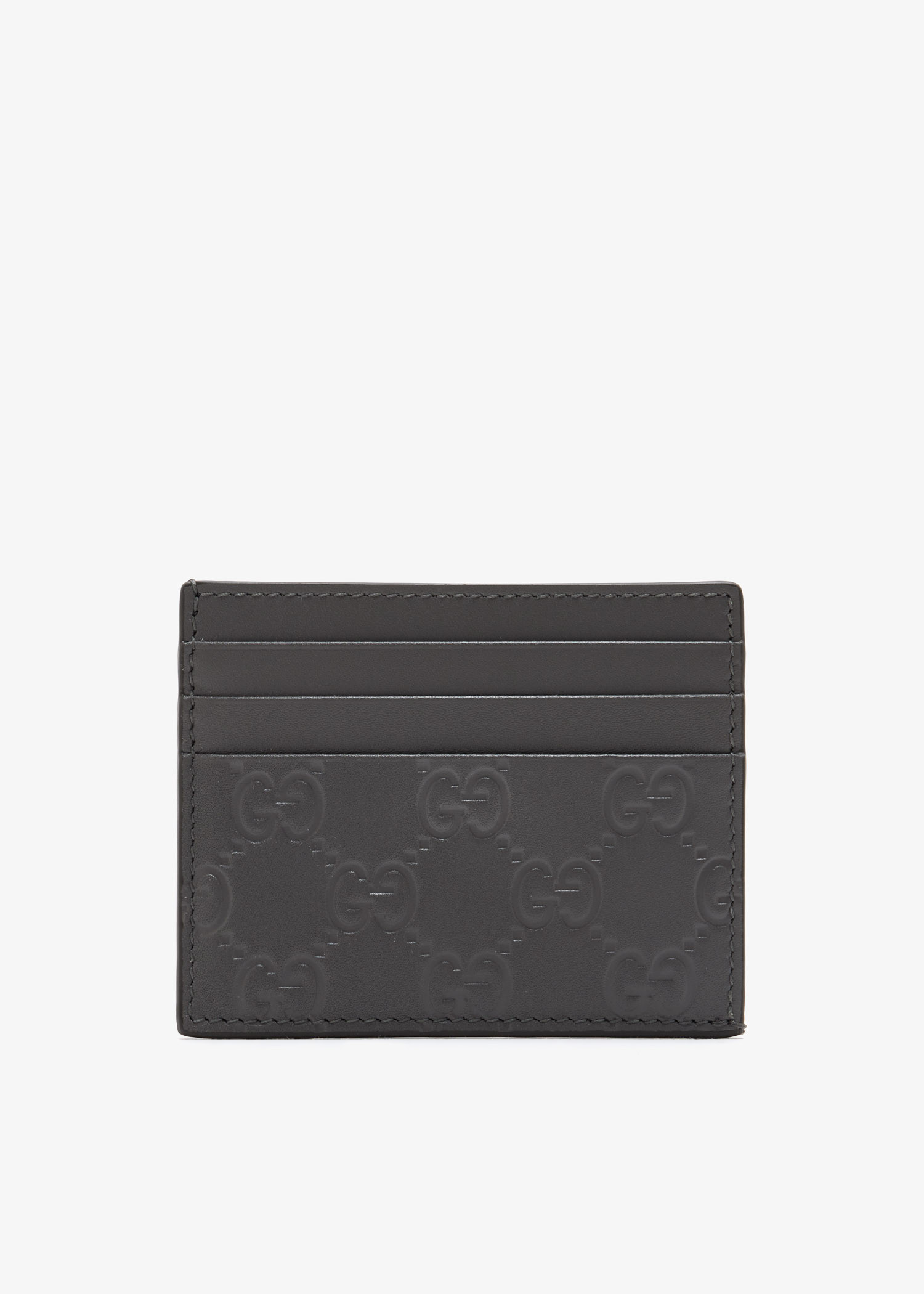

GG Emblem card case, Grey