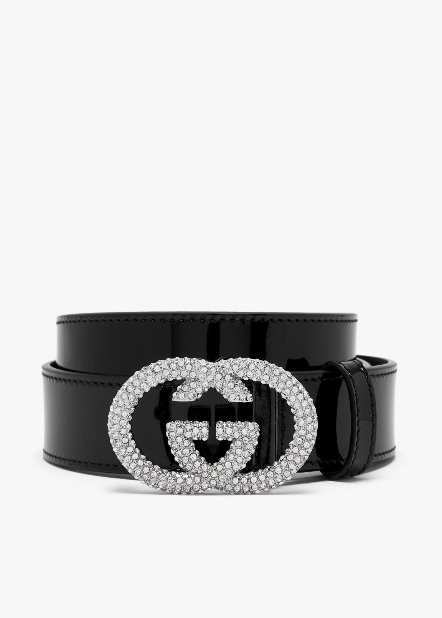 

Interlocking G thin belt, Black