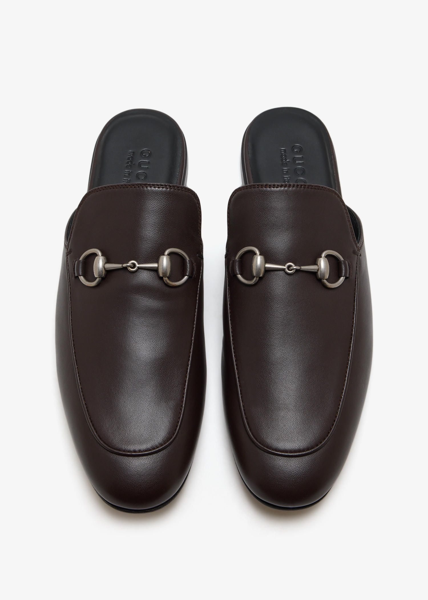 

Horsebit slippers, Brown