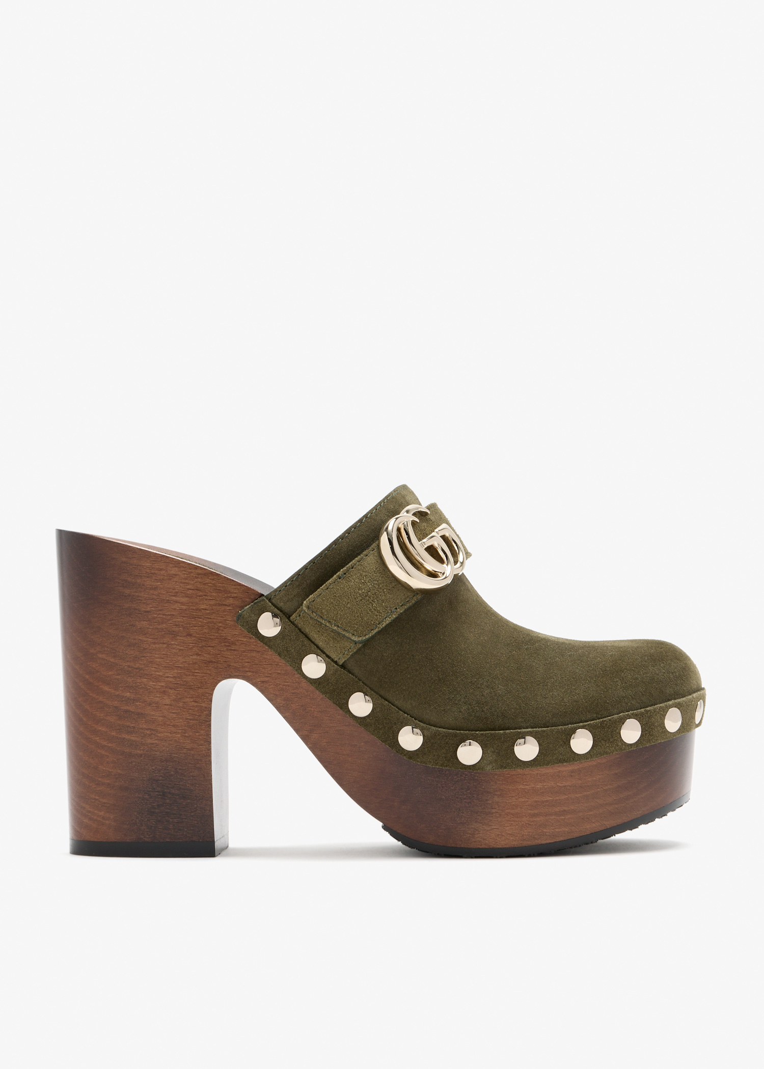 

Double G platform clogs, Green