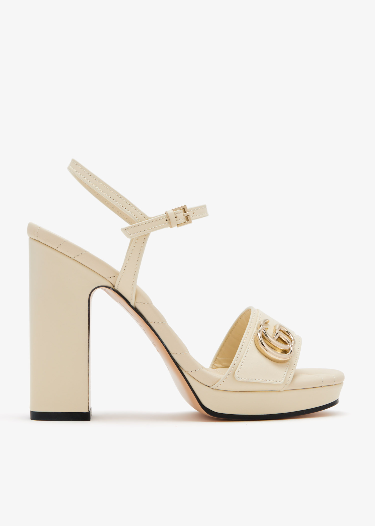 

Marmont platform sandals, Cream
