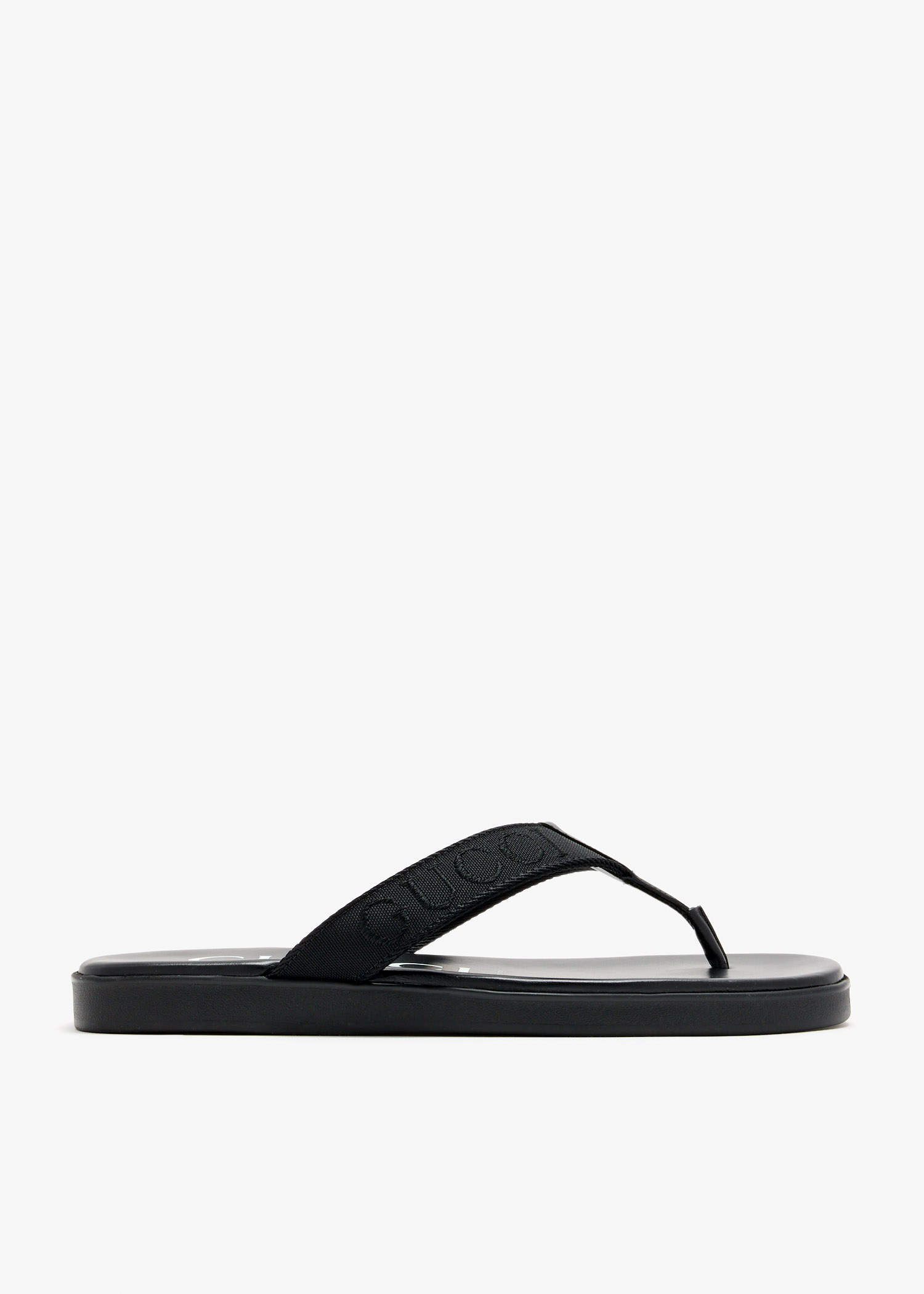 

Logo thong sandals, Black