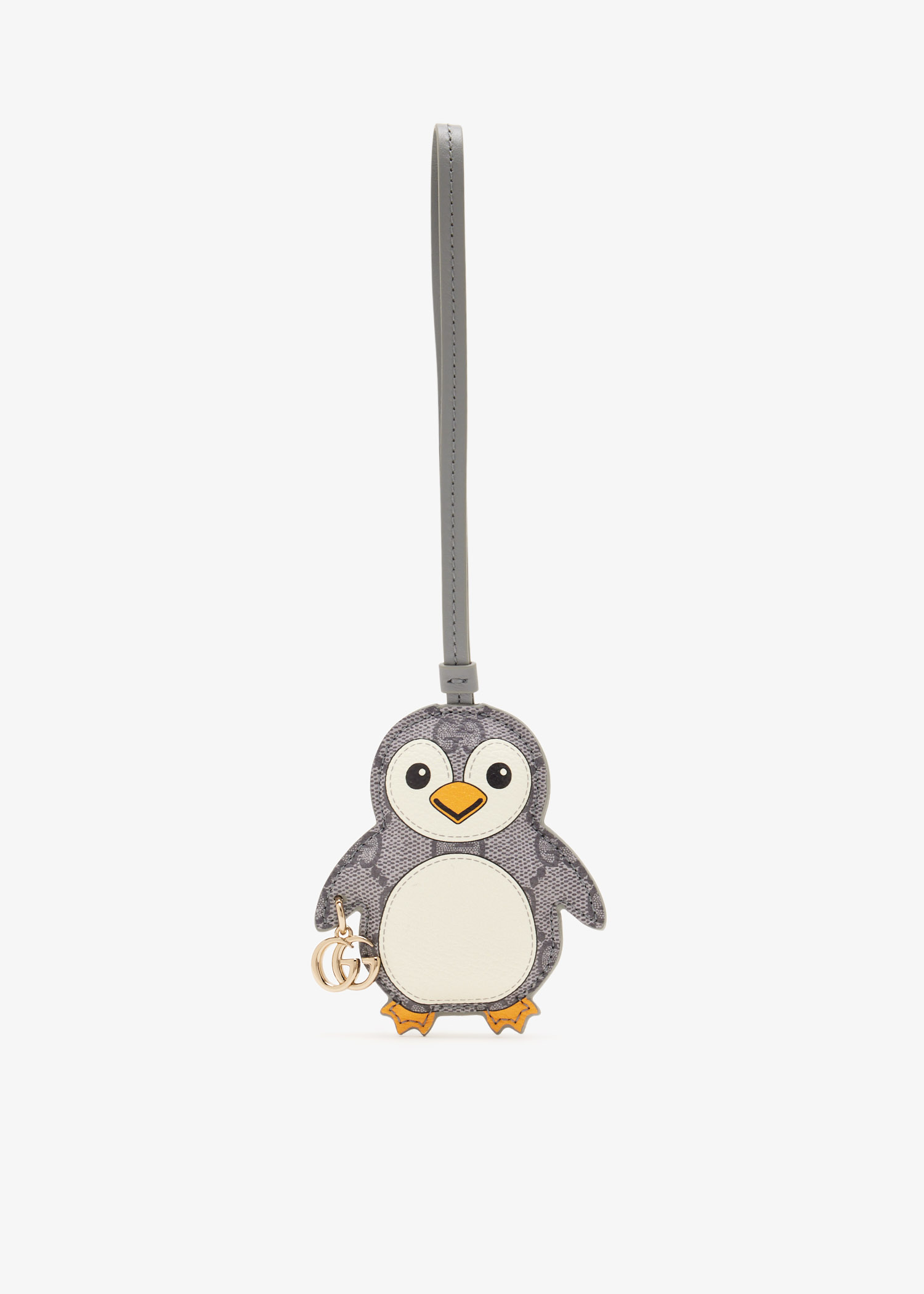 

Penguin-shaped bag charm, Grey