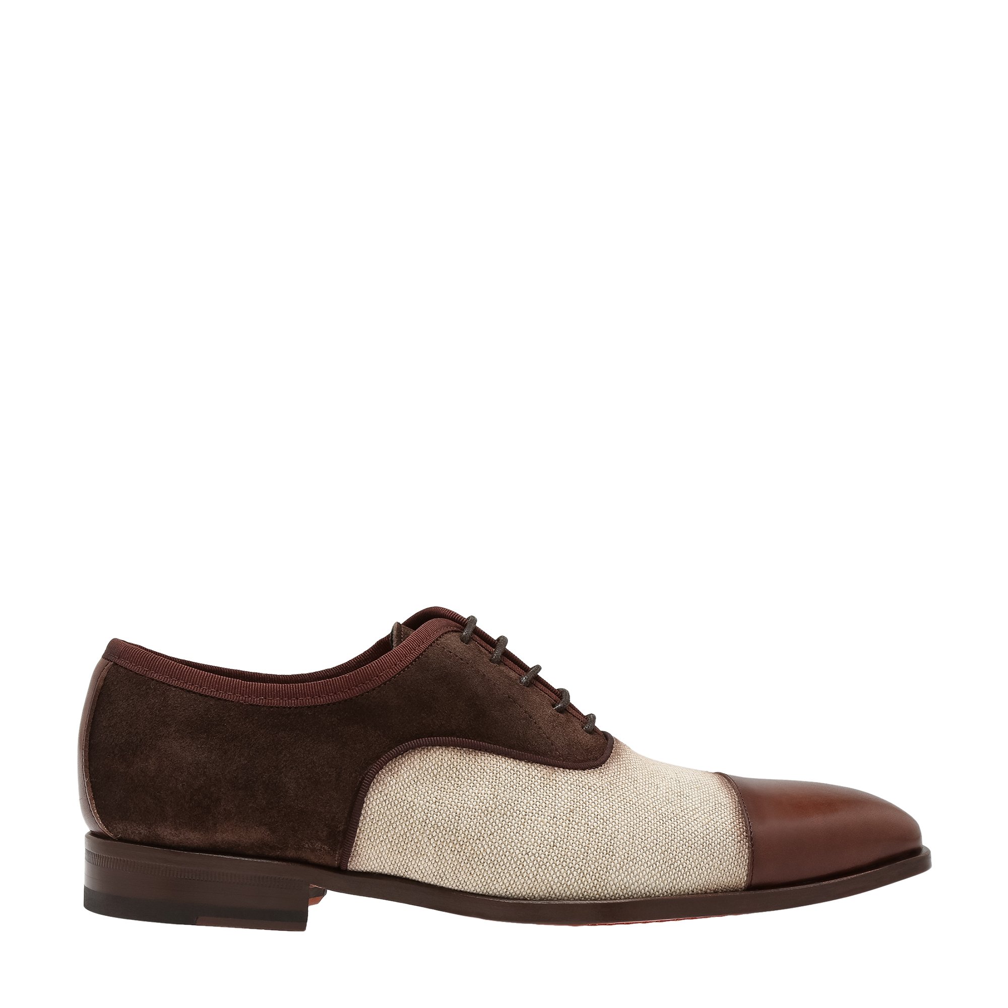 

Leather and suede Oxford shoes, Brown