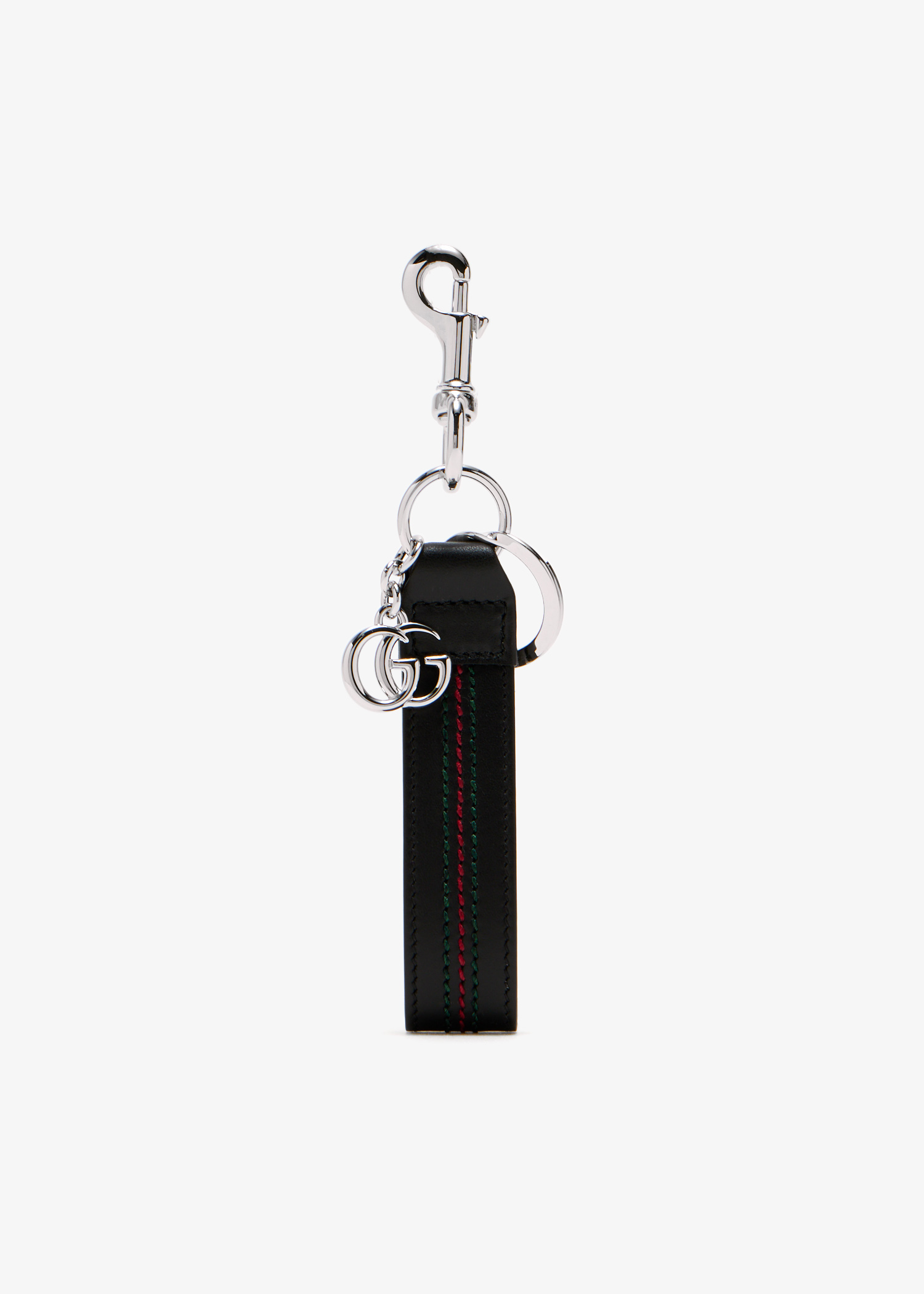 

Double G keychain, Black