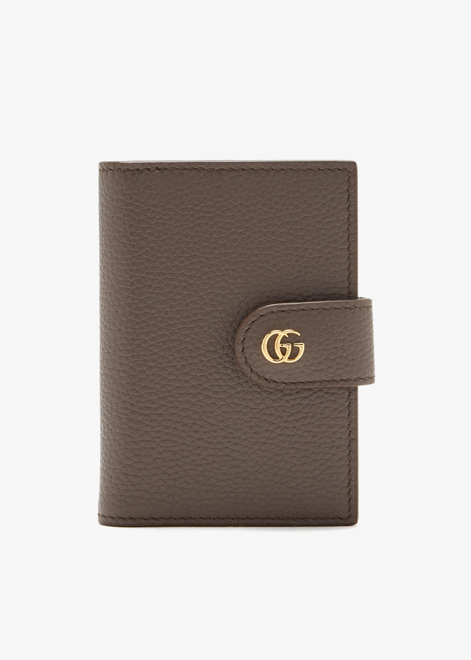 

GG Marmont card case, Taupe
