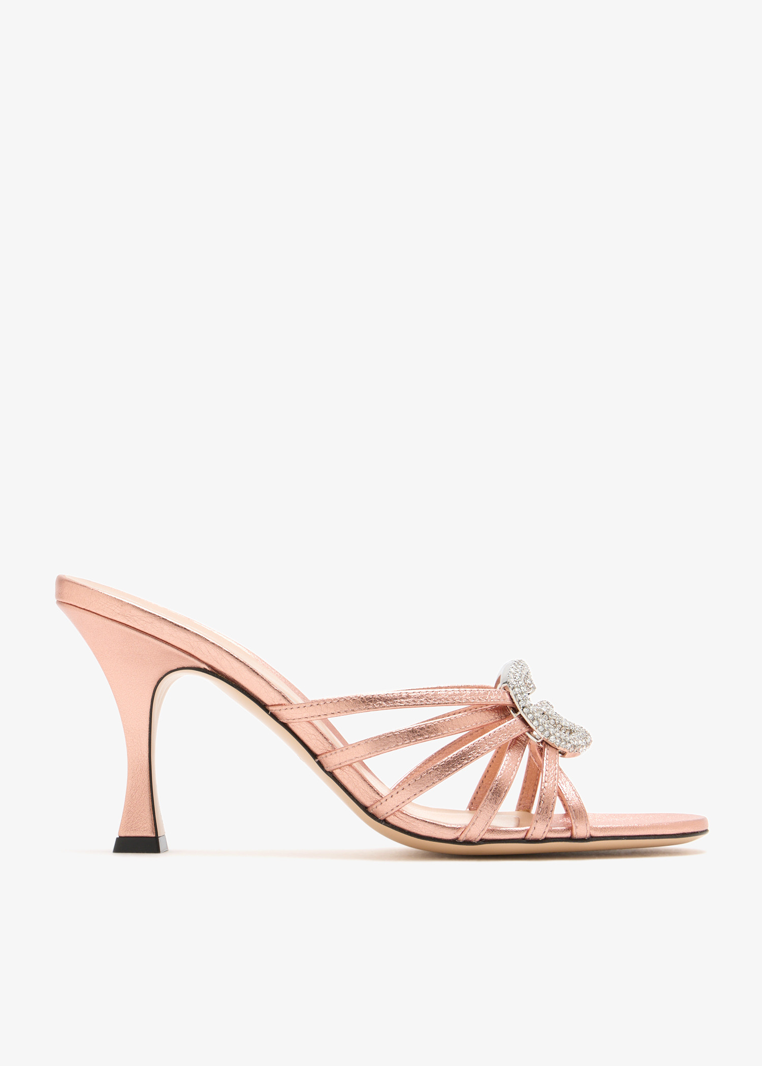 

Interlocking G crystal sandals, Pink
