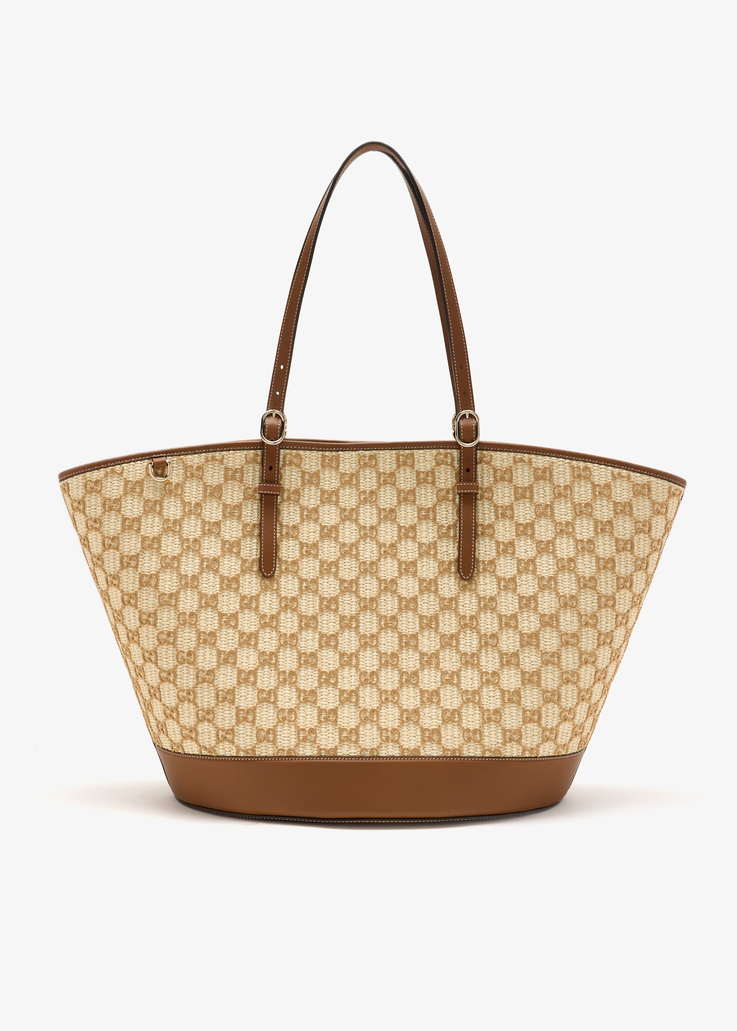

Woven large tote bag, Beige