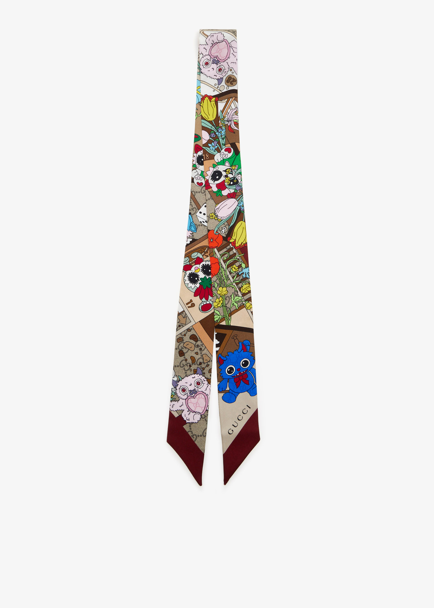 

Besties silk twill scarf, Printed