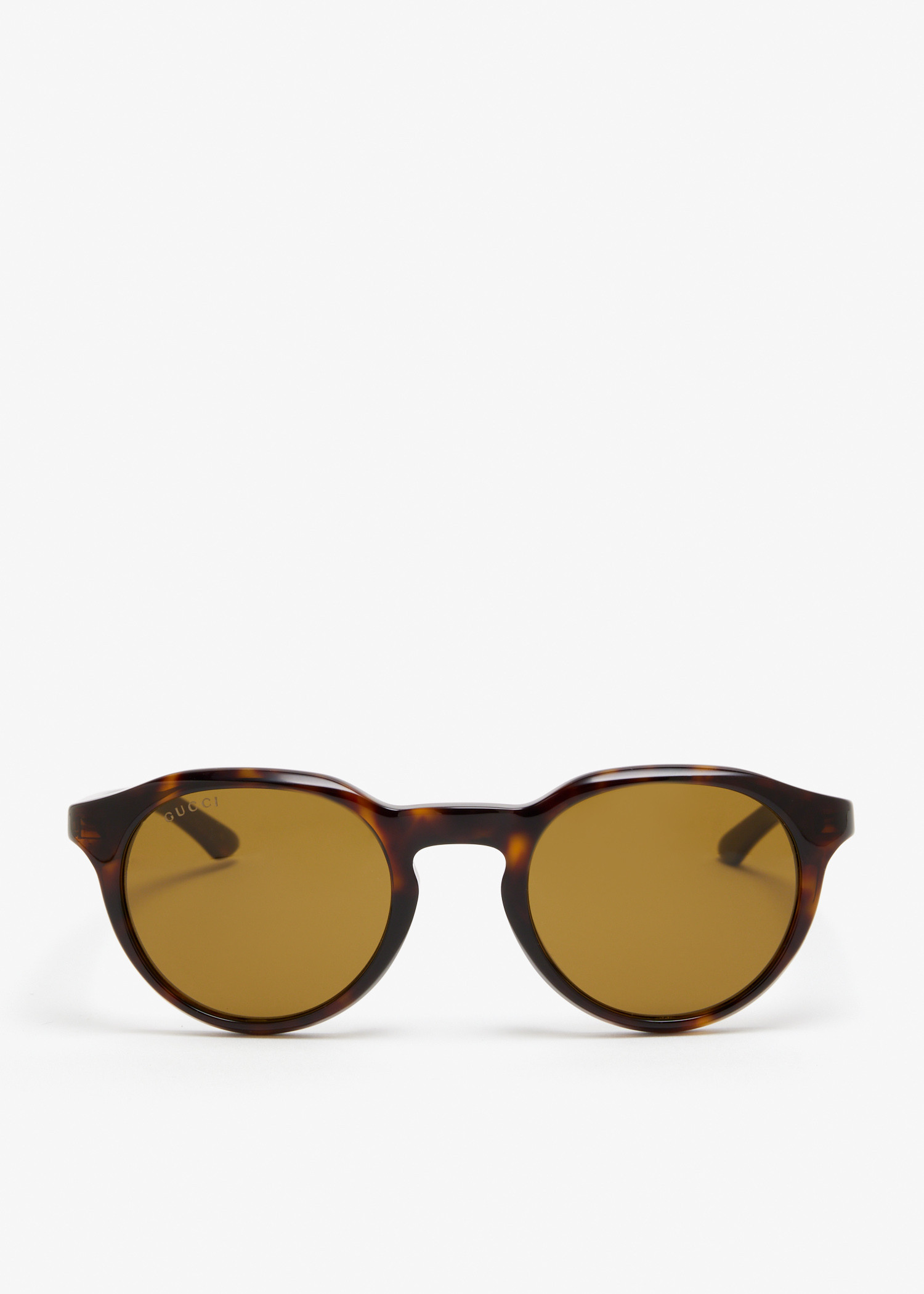 

Round frame sunglasses, Brown