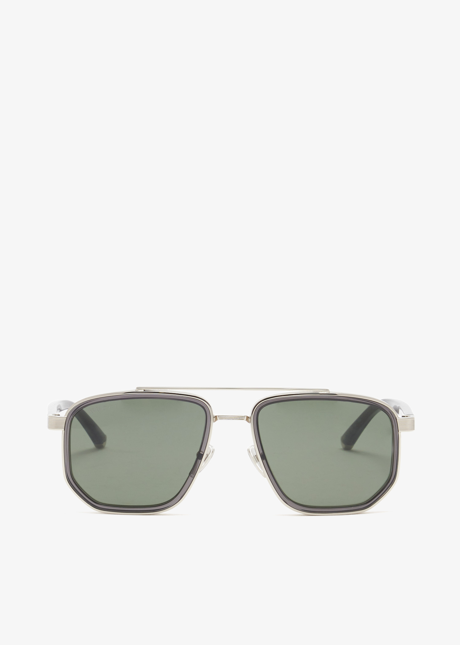 

Aviator frame sunglasses, Silver