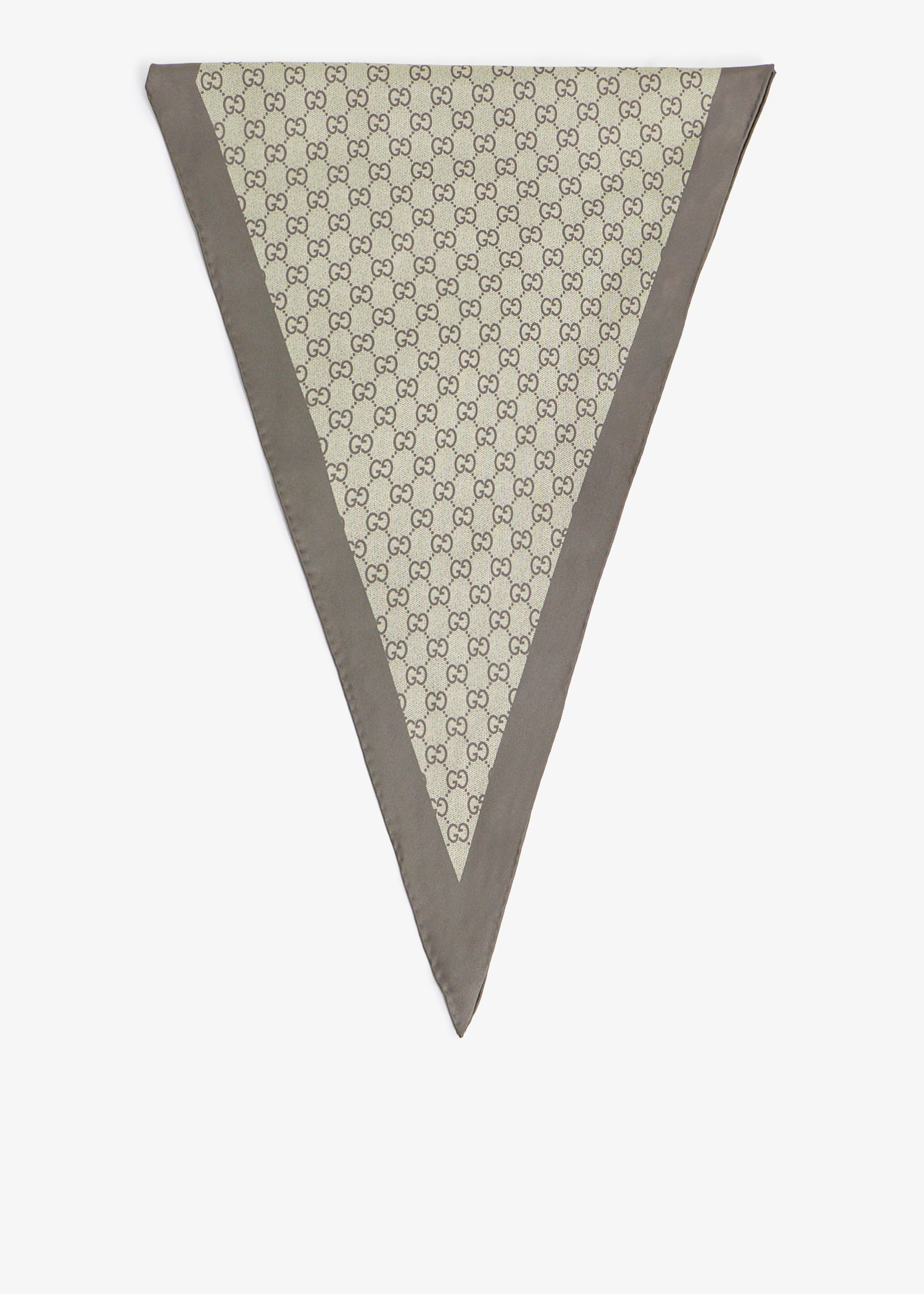 

Printed silk twill diamond scarf