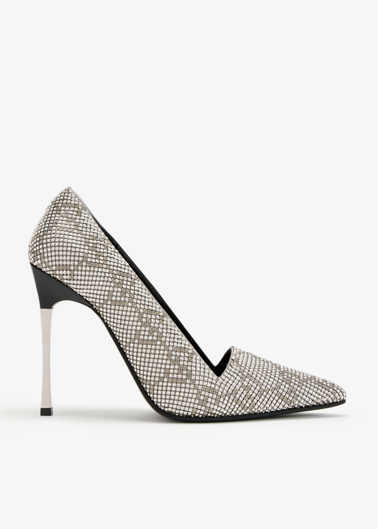 

Bombshell crystal pumps, Grey