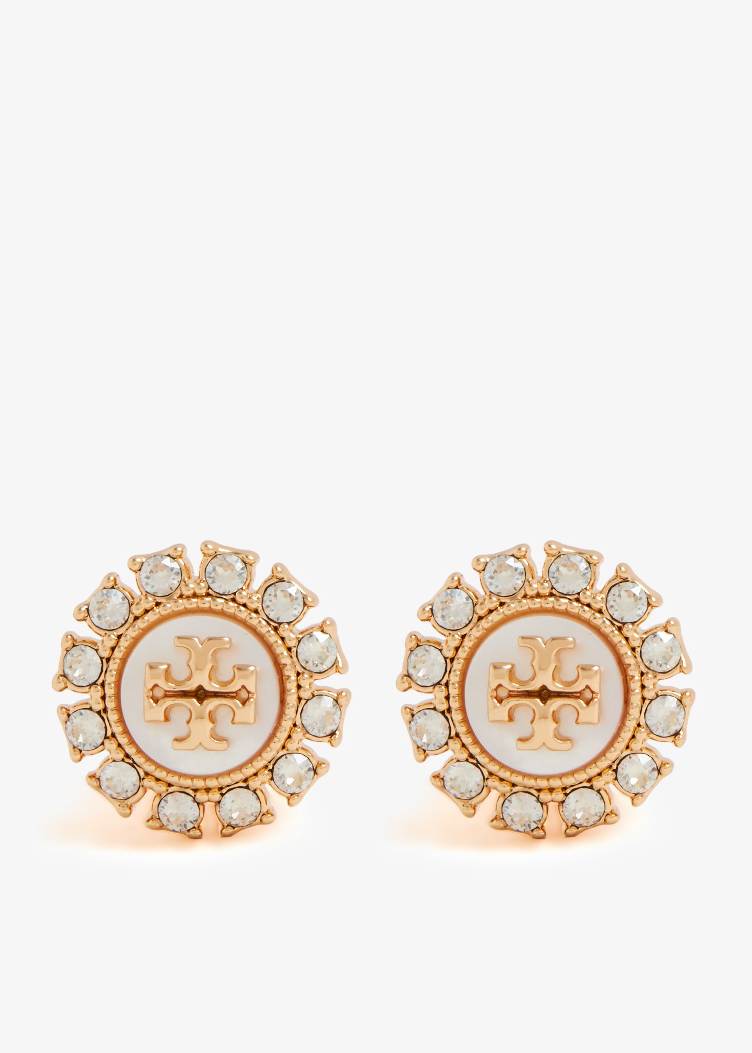 

Kira crystal stud earrings, Gold