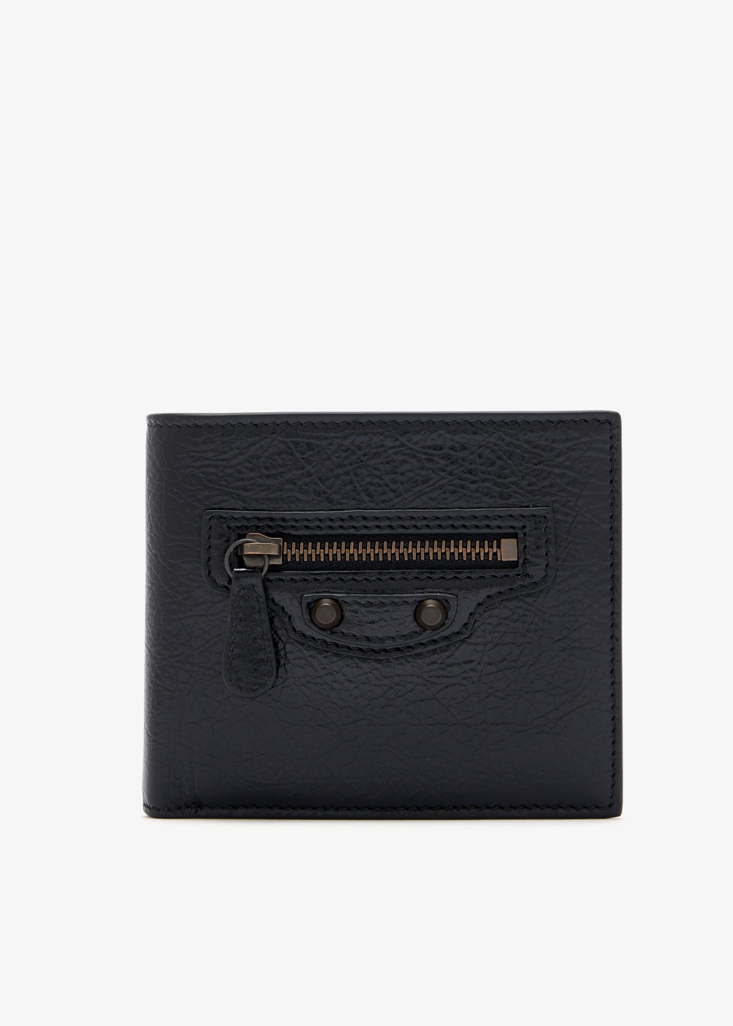 

Le City square folding coin wallet, Black