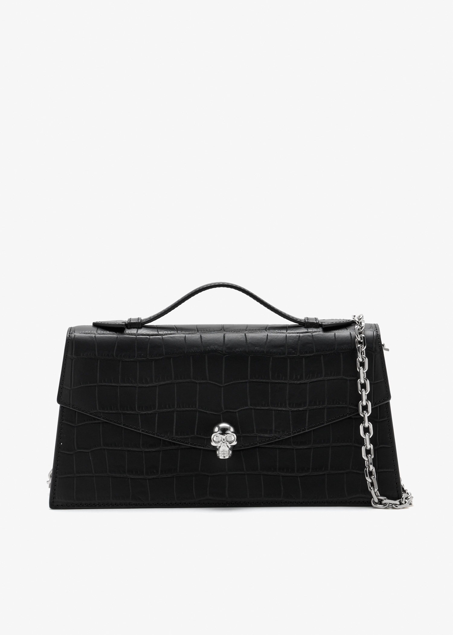 

Skull top-handle bag, Black