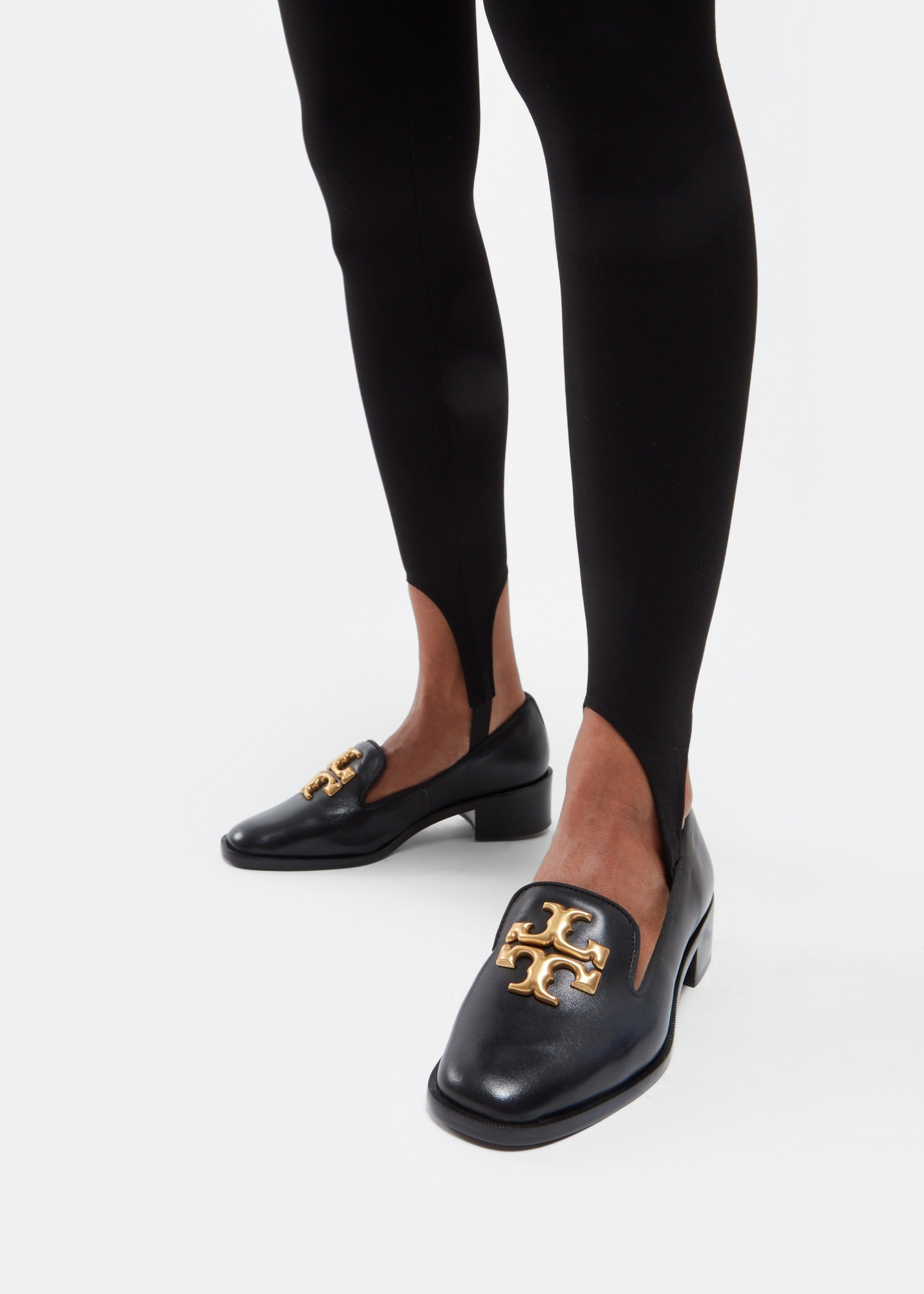 

Eleanor heeled loafers, Black