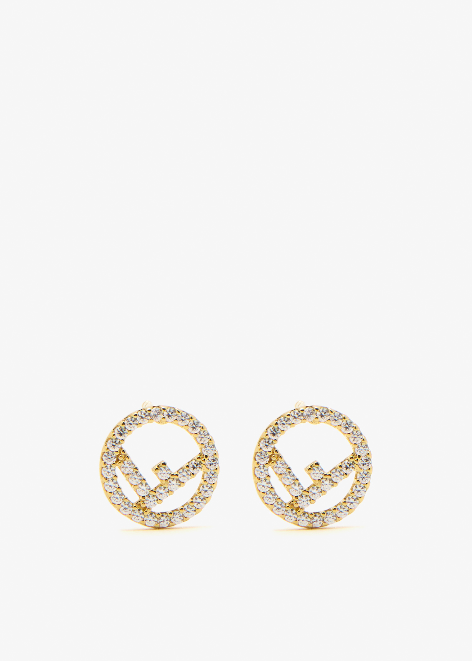 

F is Fendi earrings, Gold